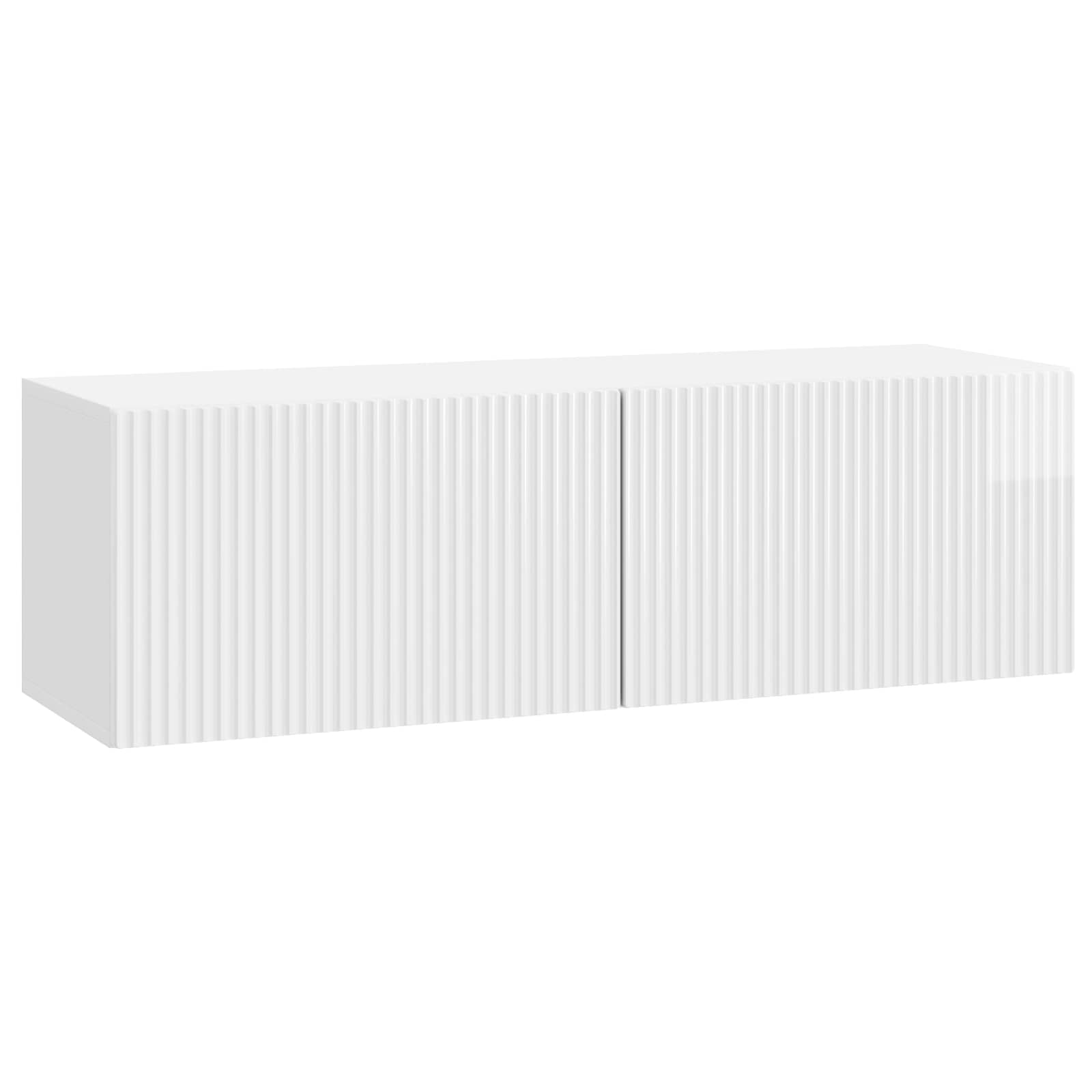 TV ormar za zid Zidne Bijela visokog sjaja 98 x 31 x 30 cm
