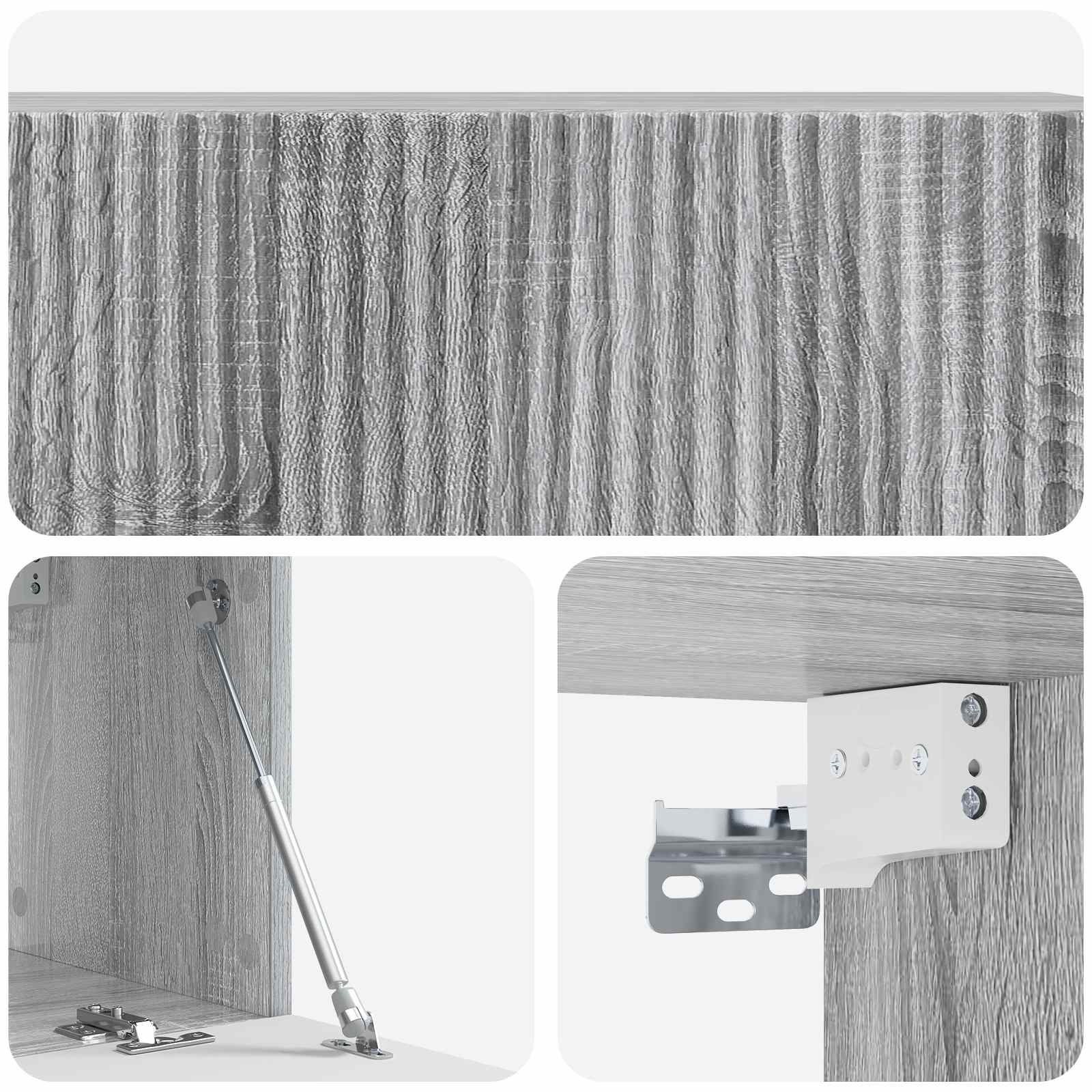 TV ormar za zid Siva sonoma 98 x 31 x 30 cm Konstruirano drvo