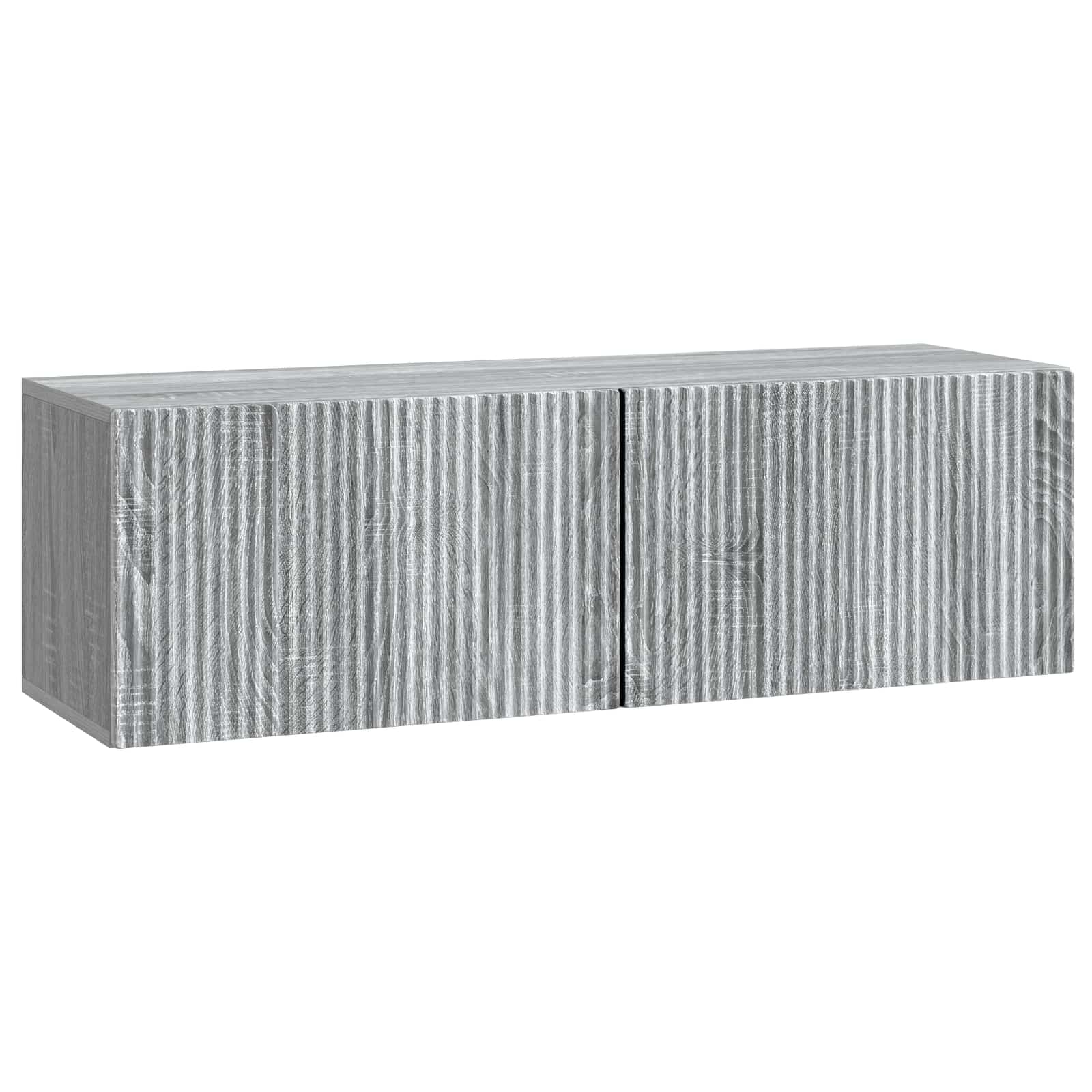 TV ormar za zid Siva sonoma 98 x 31 x 30 cm Konstruirano drvo