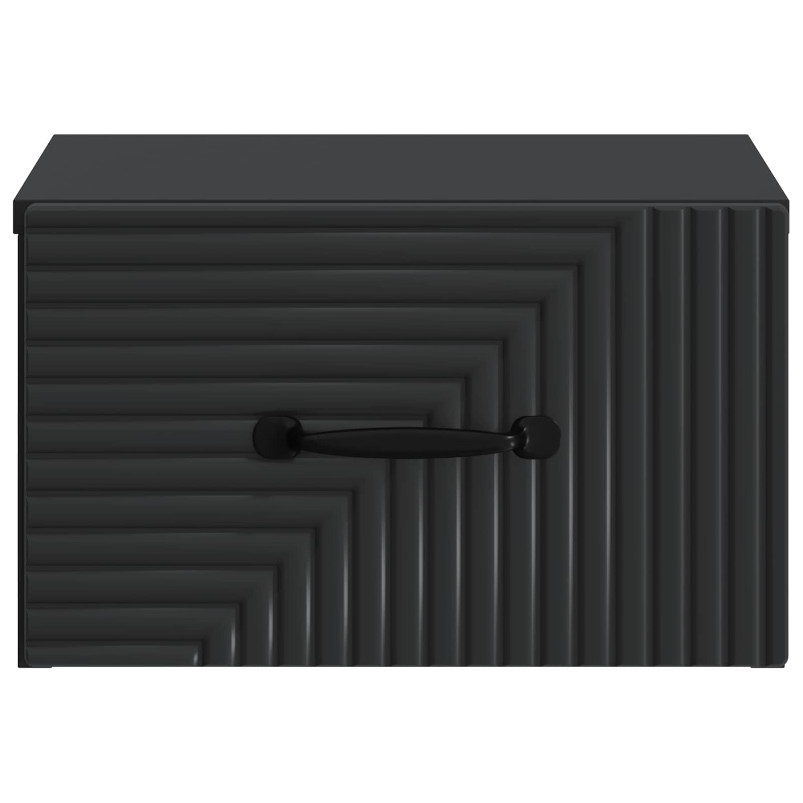 Noćni ormarić za montažu na zid 2 pcs Crna 34,5 x 33 x 20 cm