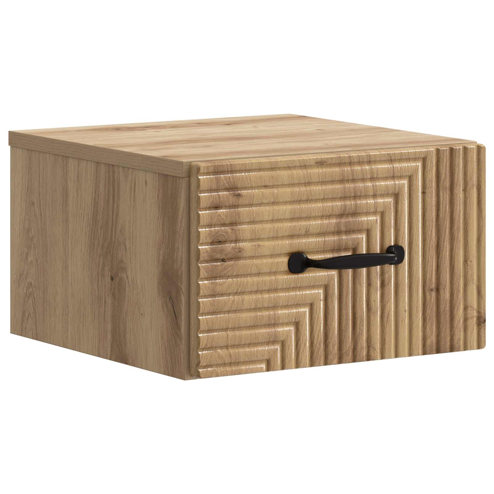 Noćni ormarić za montažu na zid s ladicama 2 pcs Hrast artisan