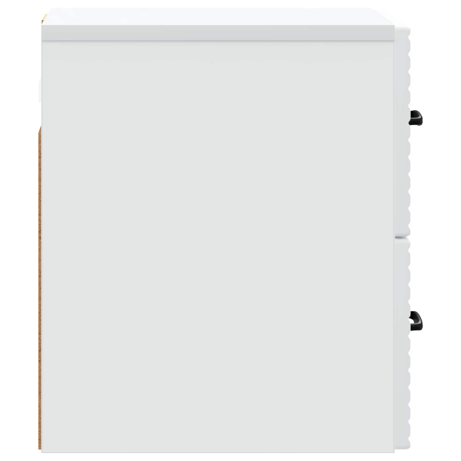 Noćni ormarić za montažu na zid 2 pcs Bijela 34,5 x 33 x 40 cm