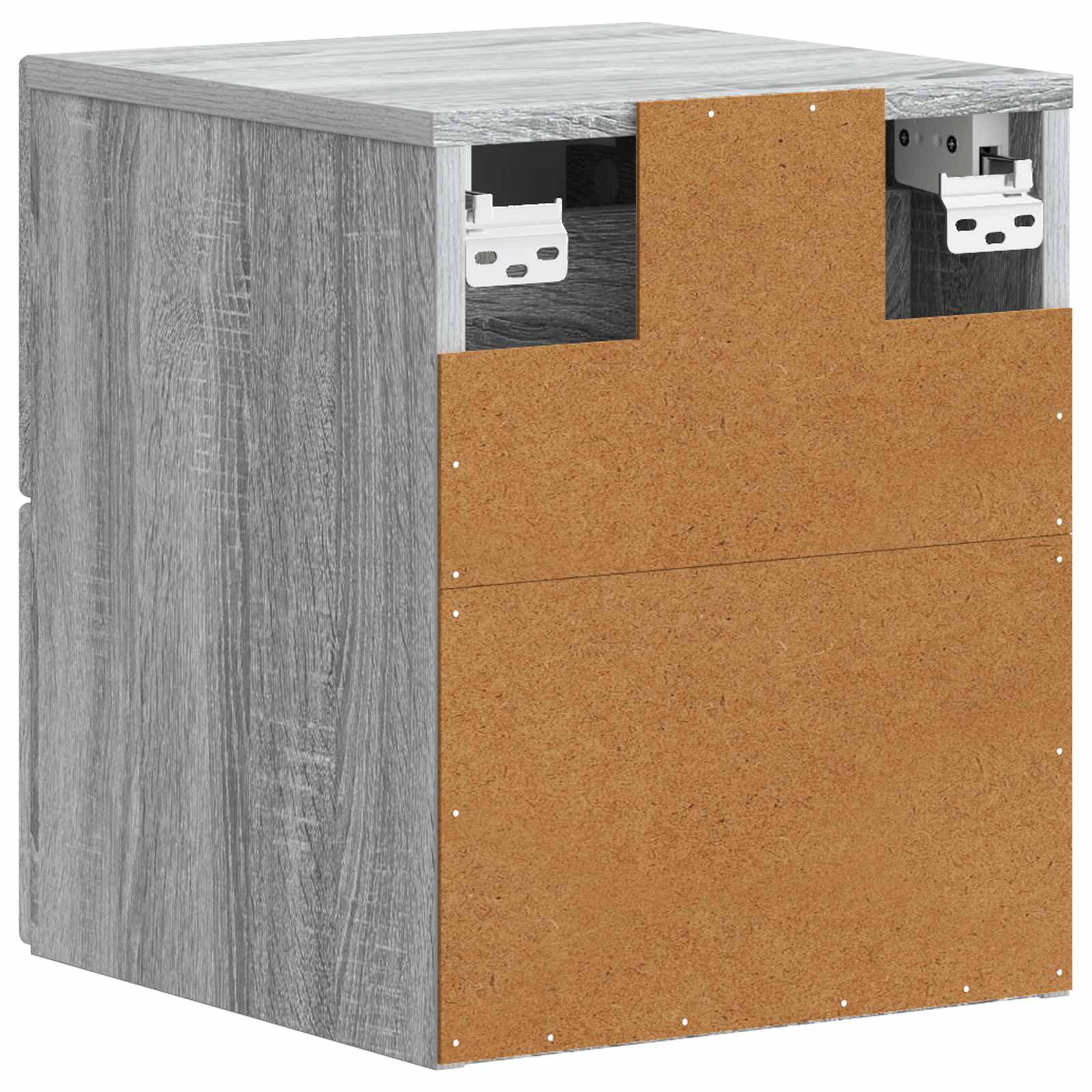 Noćni ormarić za montažu na zid Siva sonoma 34,5 x 33 x 40 cm