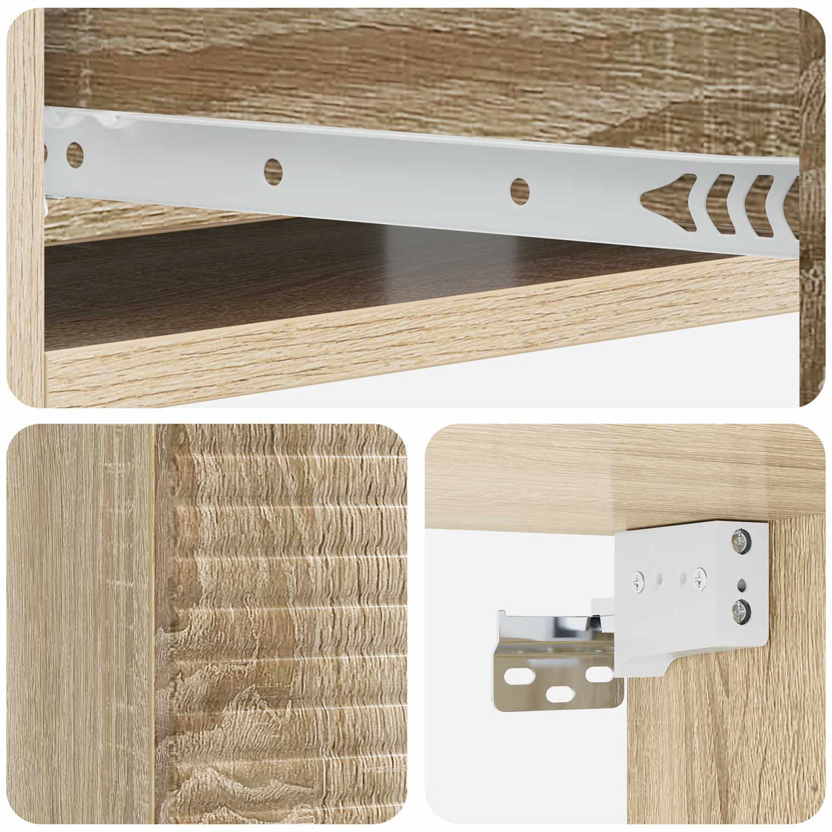 Stolna montirana na zid 59 x 34,5 x 17 cm Konstruirano drvo