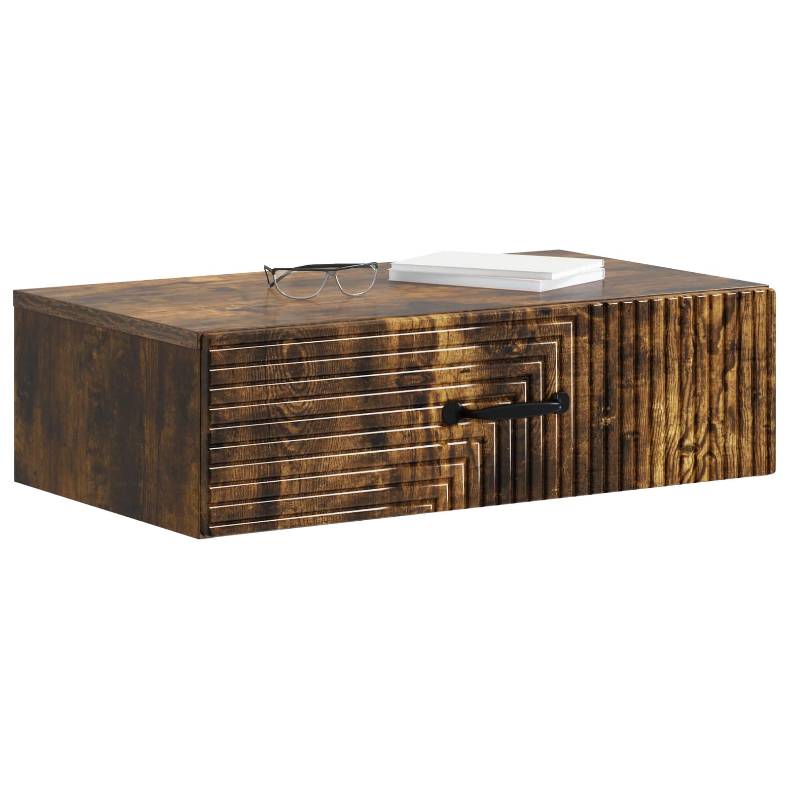 Stolna montirana na zid Dimljeni hrast 59 x 34,5 x 17 cm