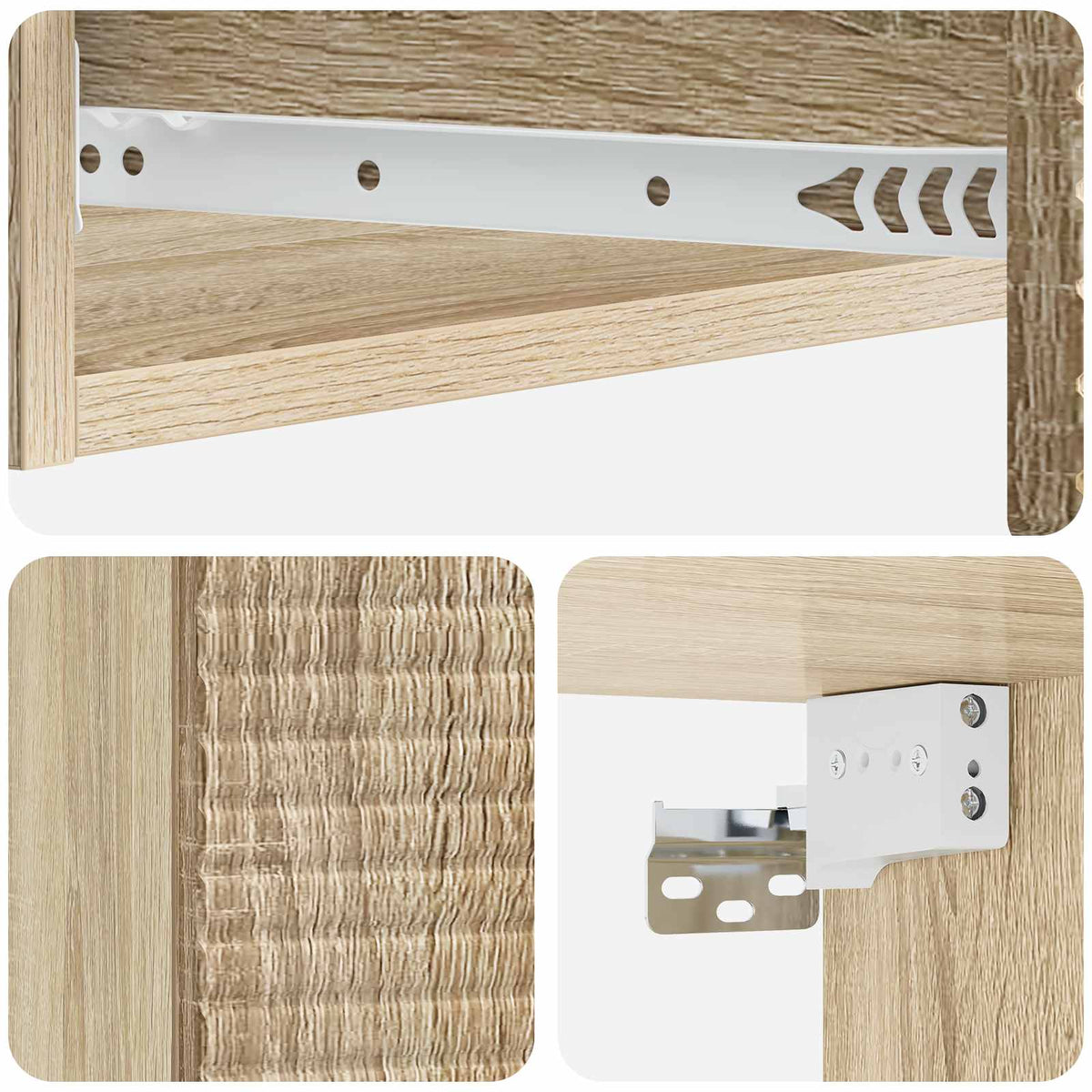 Stolna montirana na zid 87,5 x 34,5 x 17 cm Konstruirano drvo