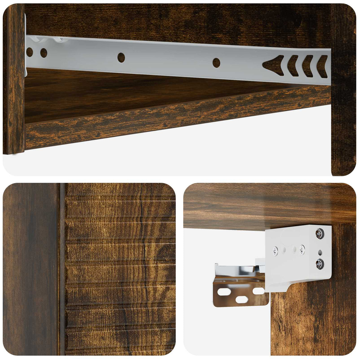 Stolna montirana na zid 87,5 x 34,5 x 17 cm Konstruirano drvo