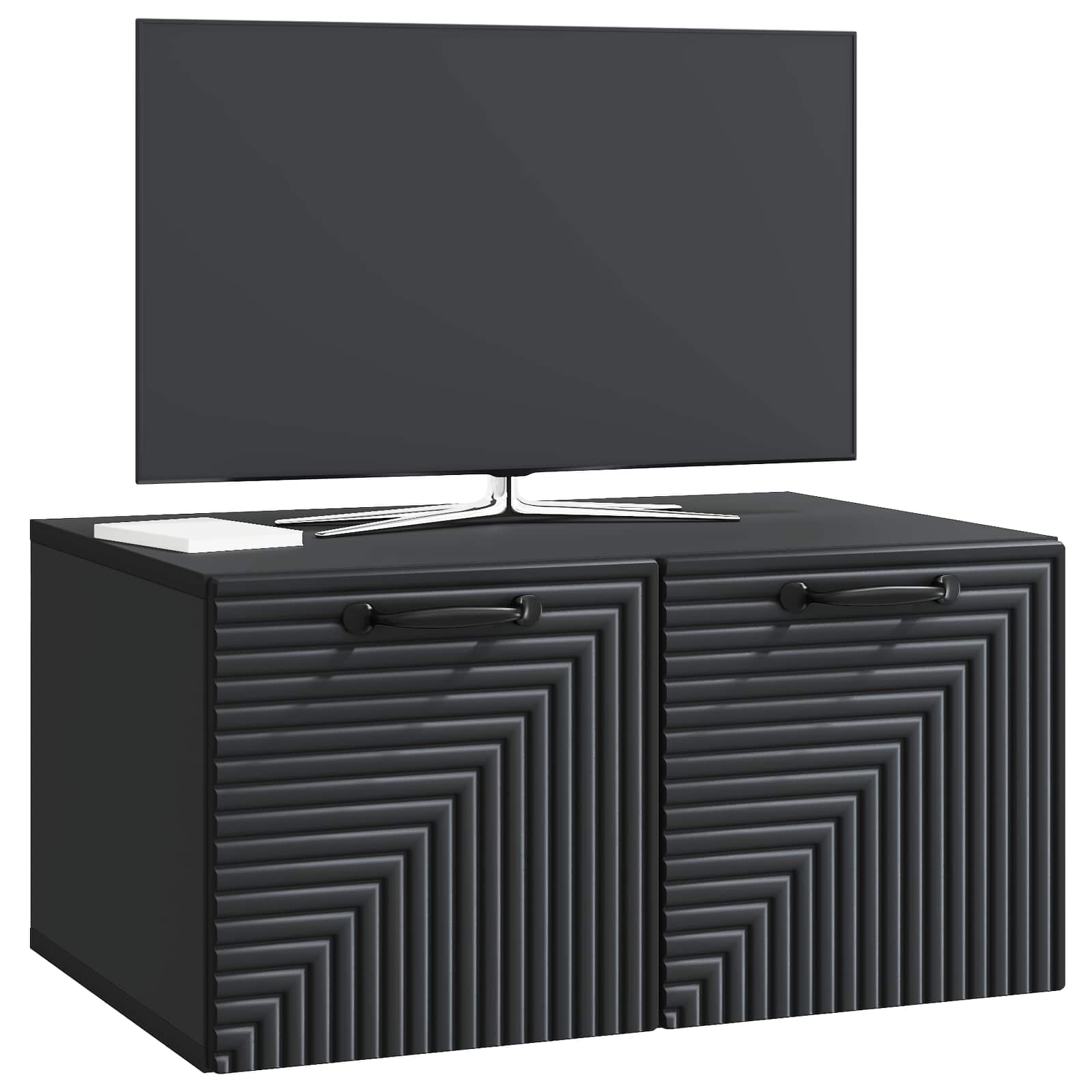 TV ormar za zid Zidne Crna 59,5 x 41 x 30 cm Konstruirano drvo