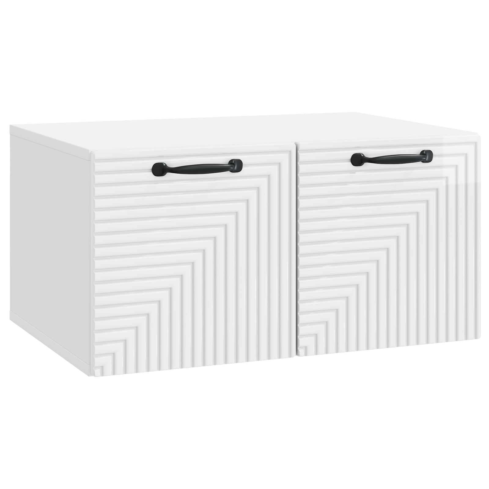 TV ormar za zid Zidne Bijela visokog sjaja 59,5 x 41 x 30 cm