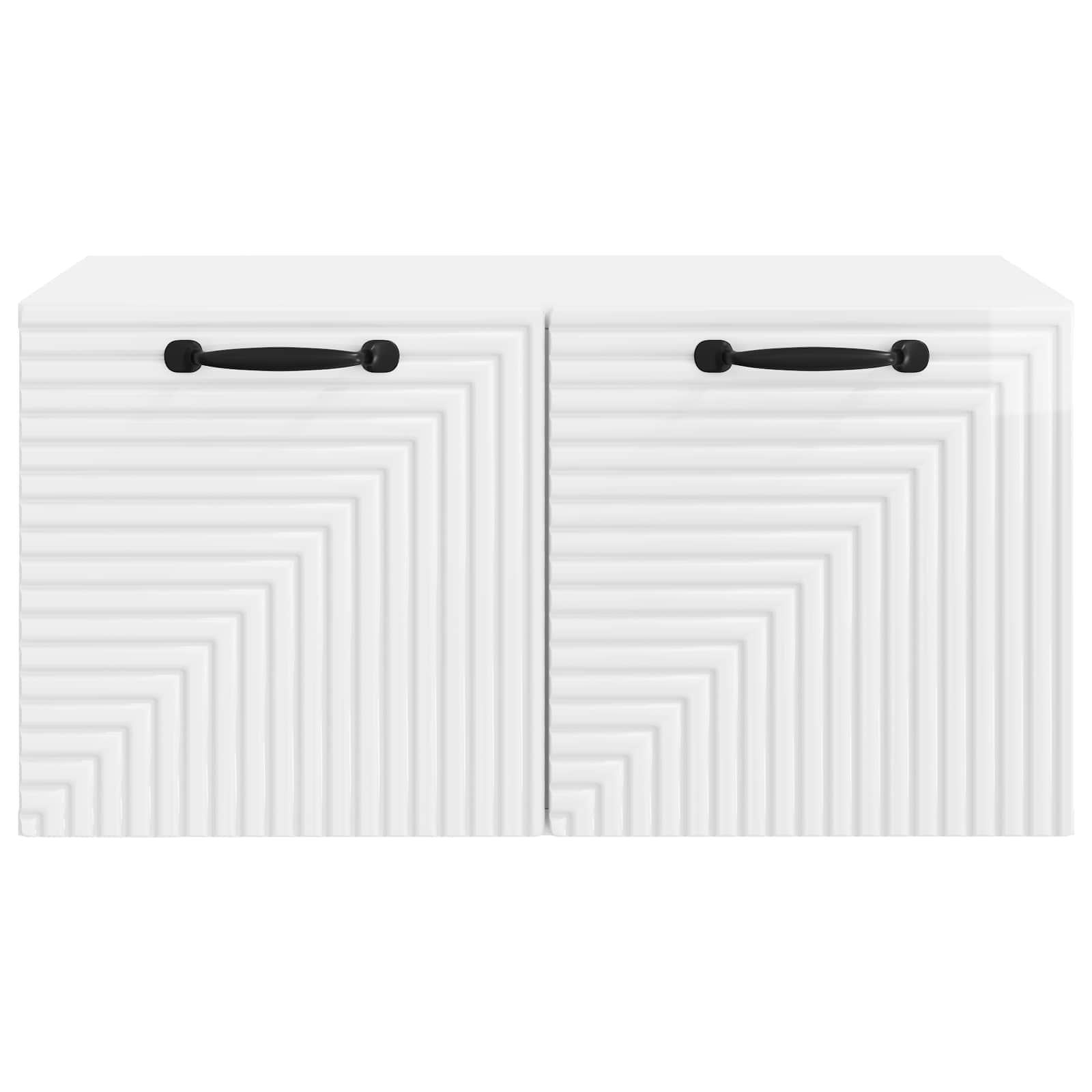 TV ormar za zid Zidne Bijela visokog sjaja 59,5 x 41 x 30 cm