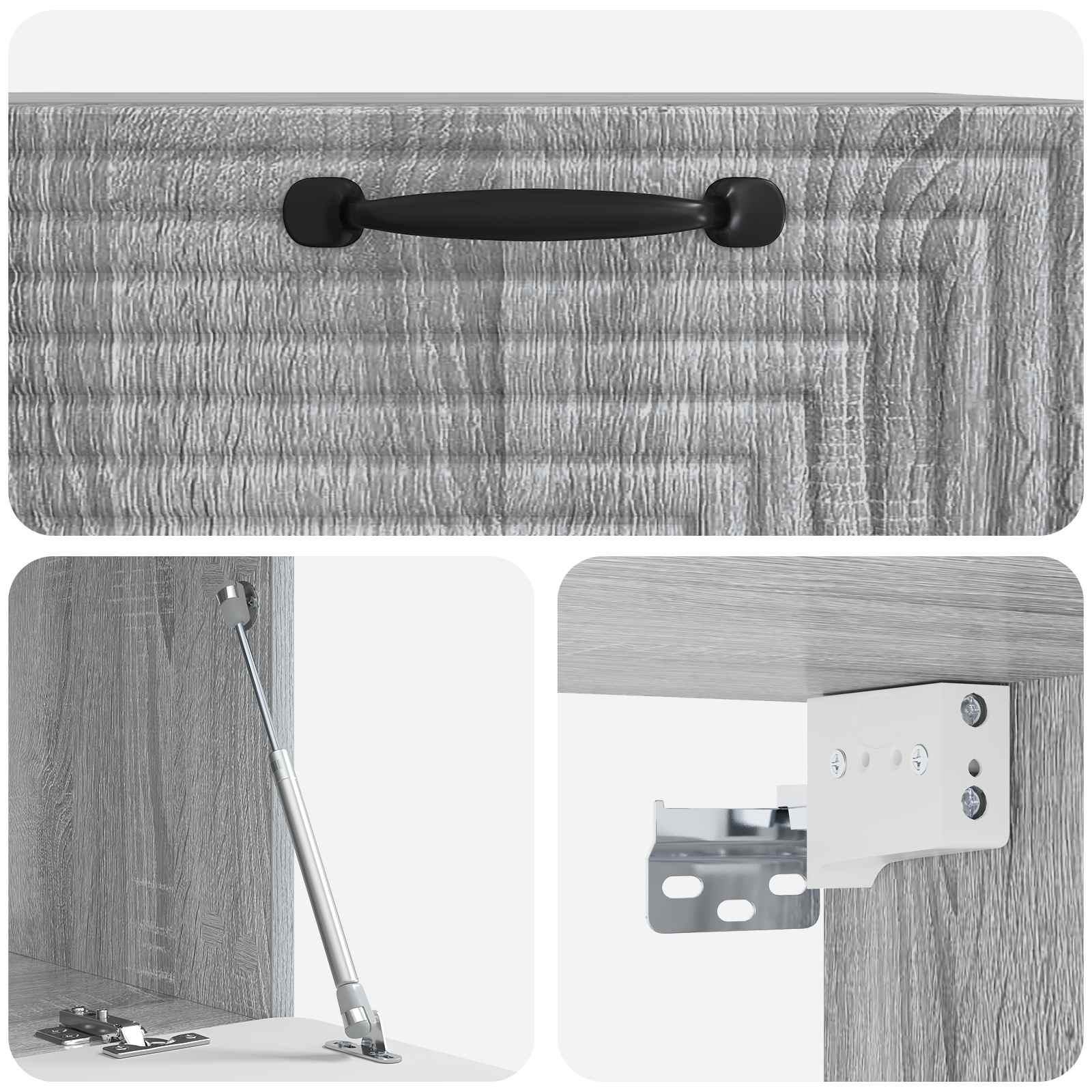 TV ormar za zid Siva sonoma 59,5 x 41 x 30 cm Konstruirano drvo