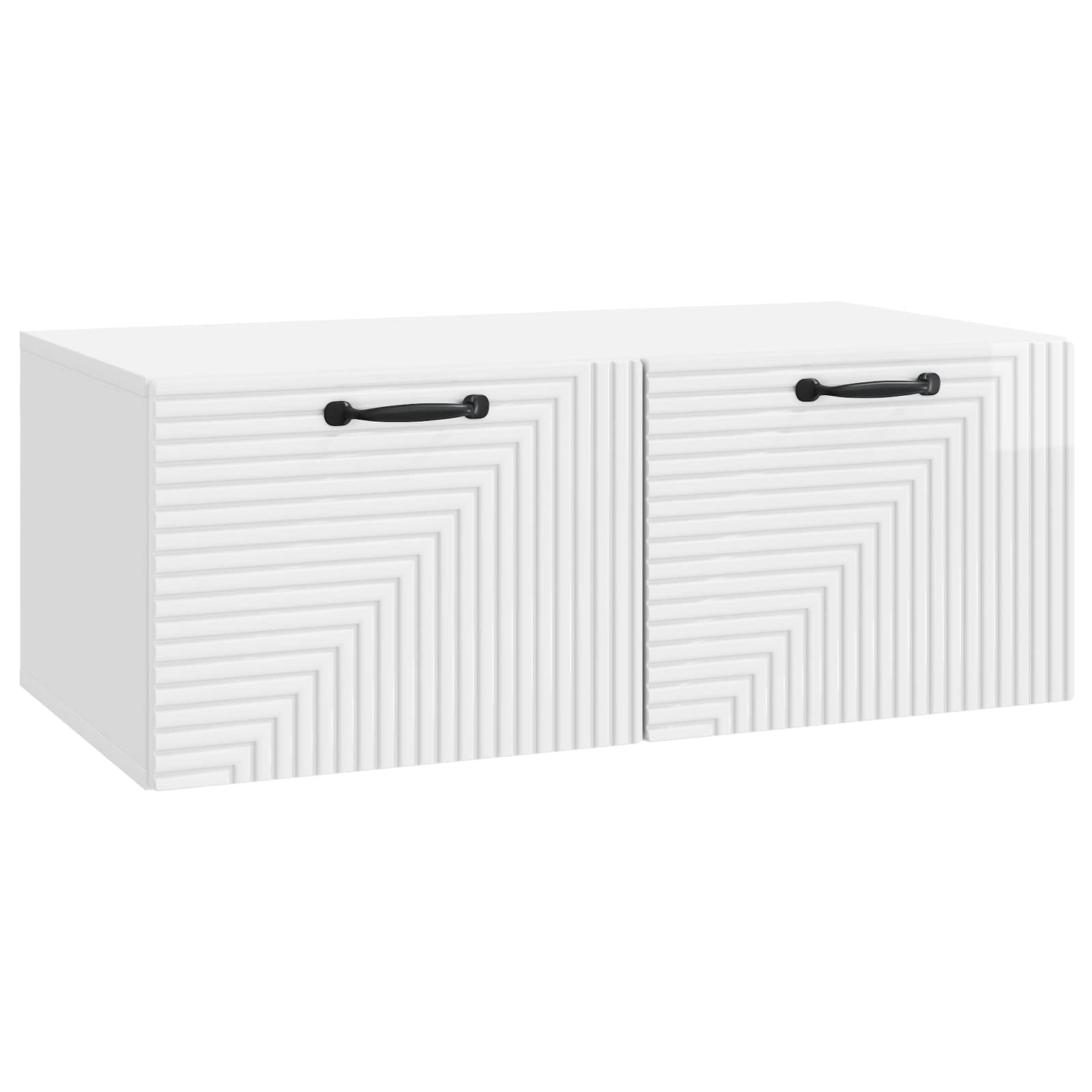 TV ormar za zid Zidne Bijela visokog sjaja 78,5 x 41 x 30 cm