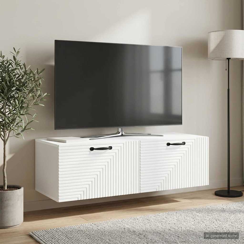 TV ormar za zid Zidne Bijela 98 x 41 x 30 cm Konstruirano drvo