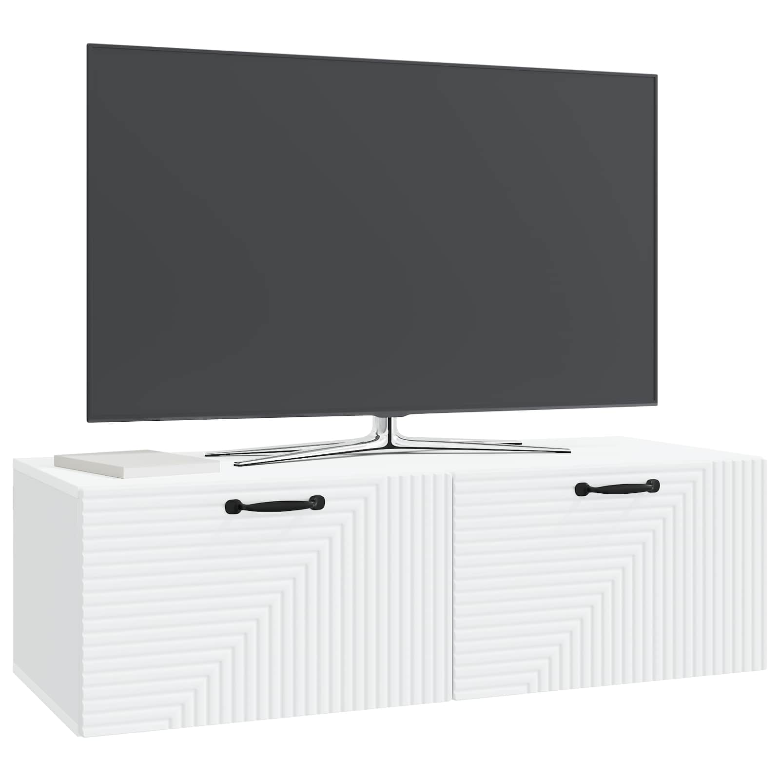 TV ormar za zid Zidne Bijela 98 x 41 x 30 cm Konstruirano drvo