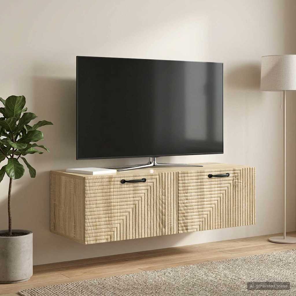 TV ormar za zid Hrast sonoma 98 x 41 x 30 cm Konstruirano drvo