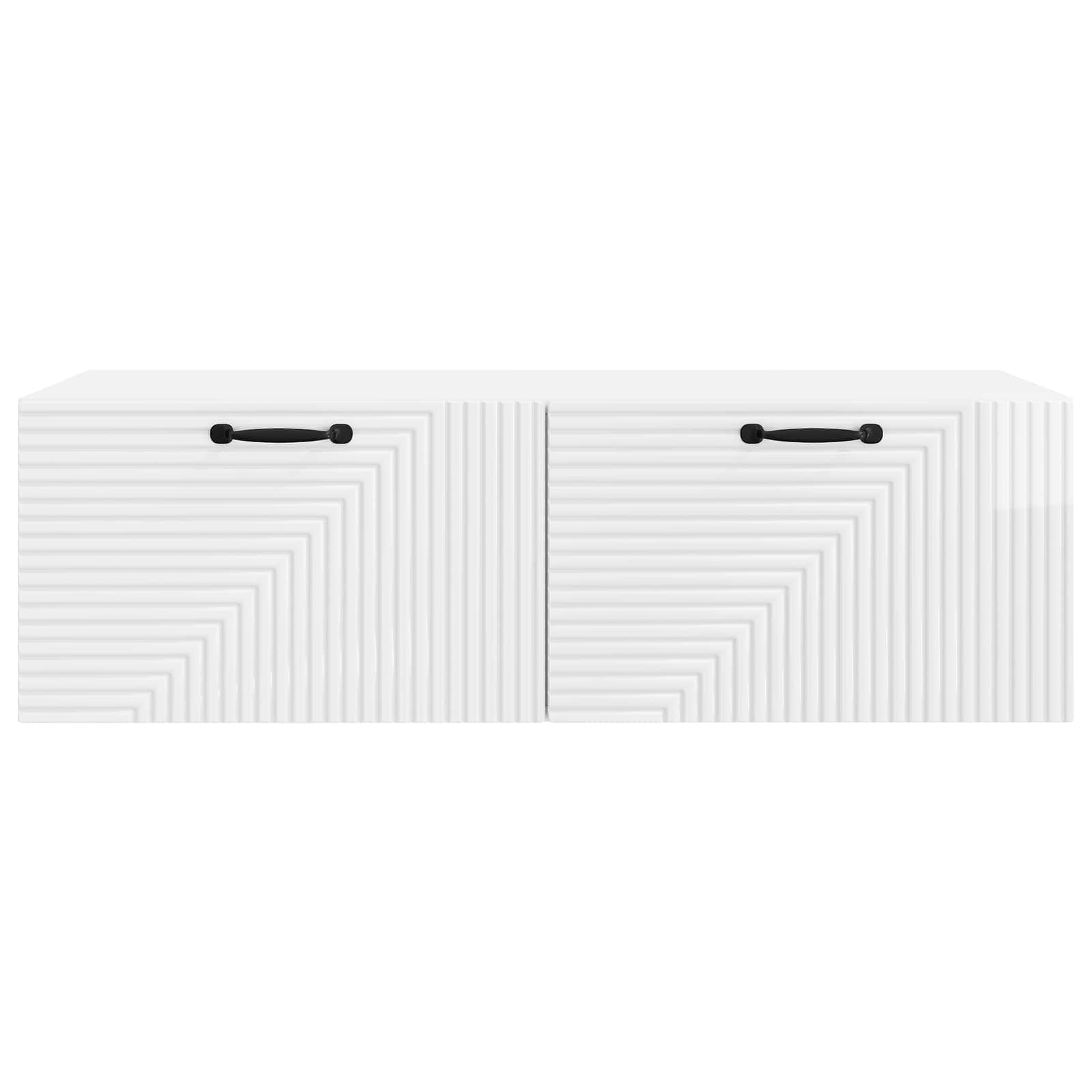 TV ormar za zid Zidne Bijela visokog sjaja 98 x 41 x 30 cm