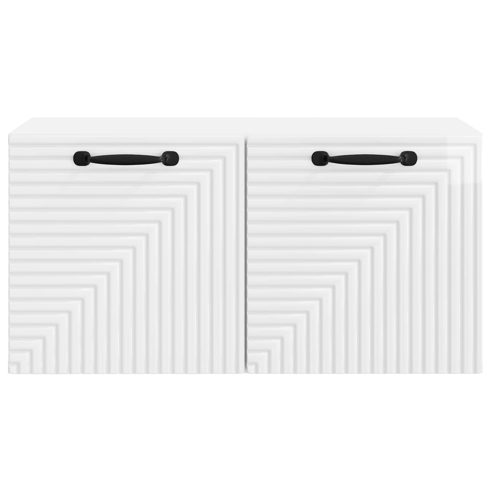 TV ormar za zid Zidne Bijela visokog sjaja 59,5 x 31 x 30 cm