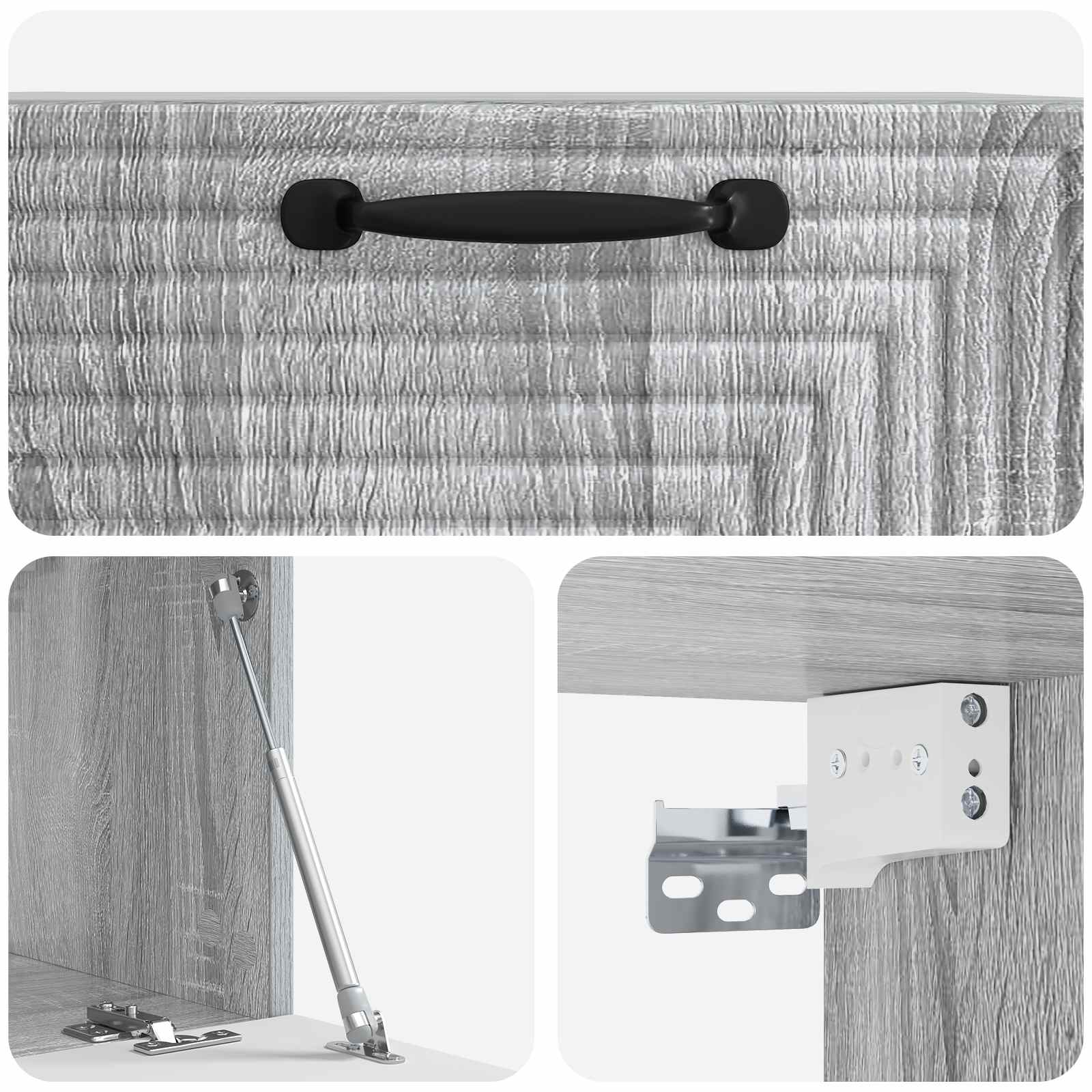 TV ormar za zid Siva sonoma 59,5 x 31 x 30 cm Konstruirano drvo