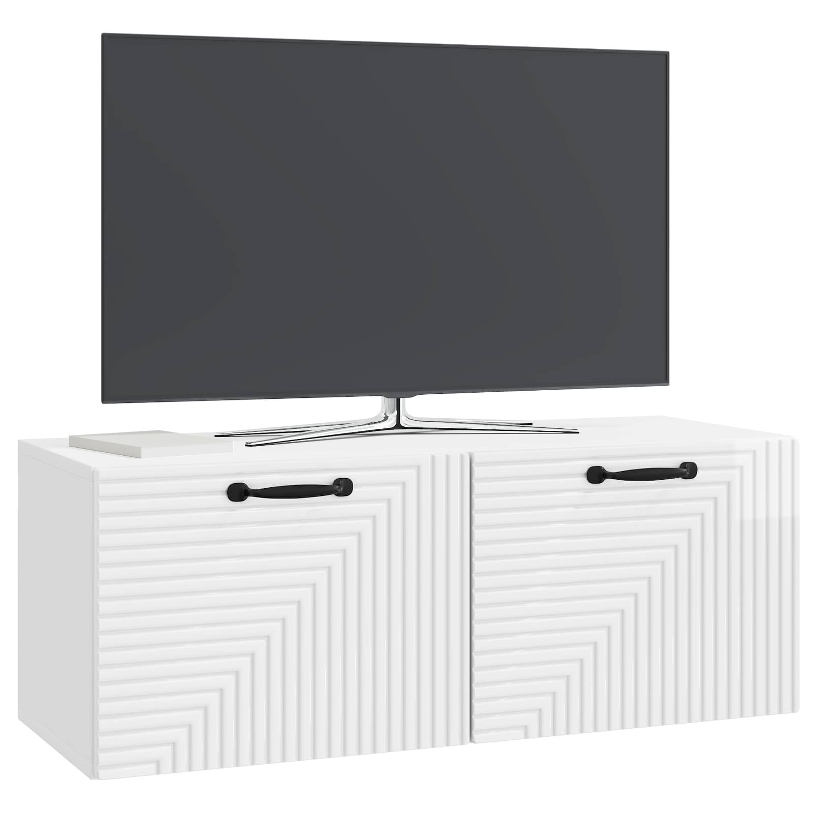 TV ormar za zid Zidne Bijela visokog sjaja 78,5 x 31 x 30 cm