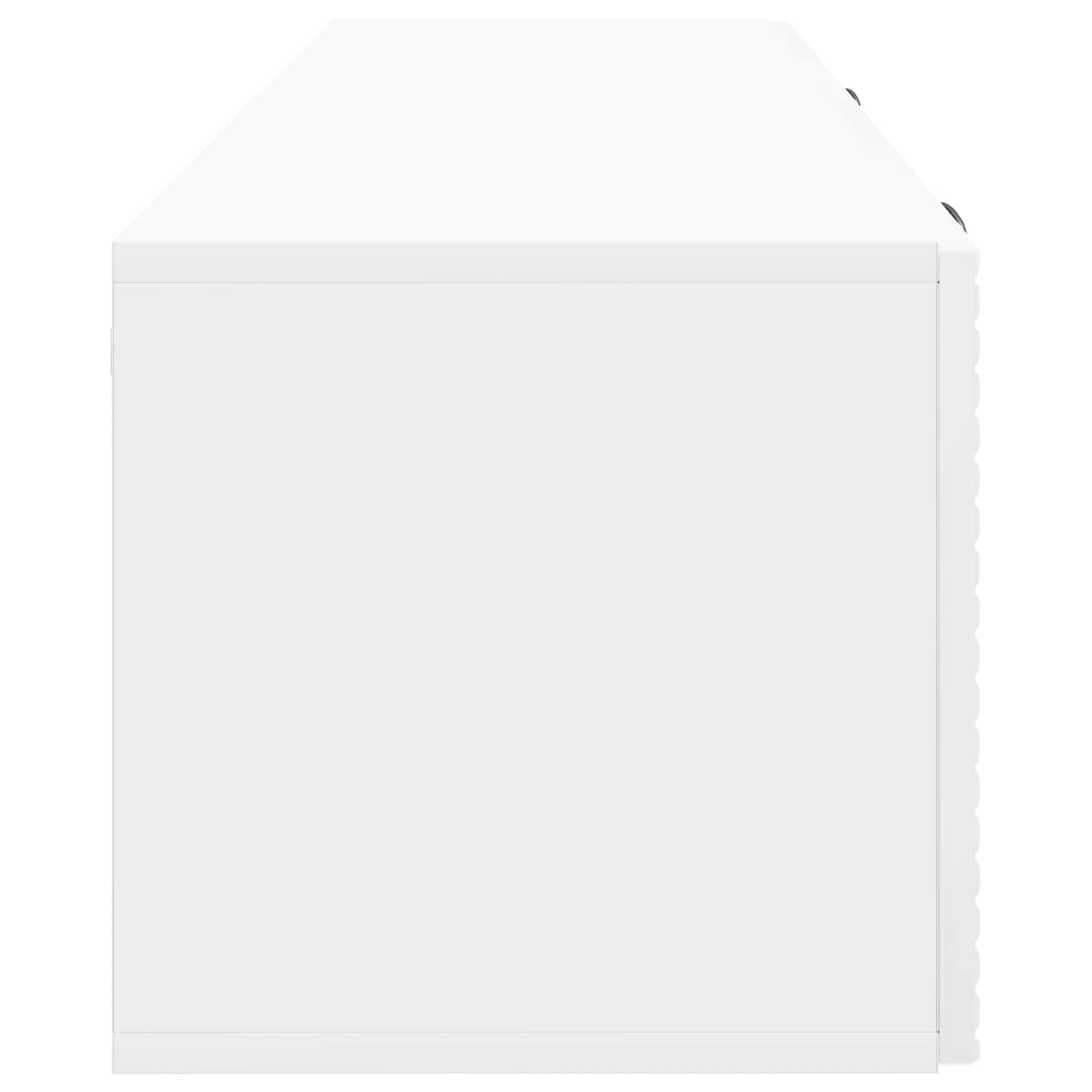 TV ormar za zid Zidne Bijela visokog sjaja 98 x 31 x 30 cm