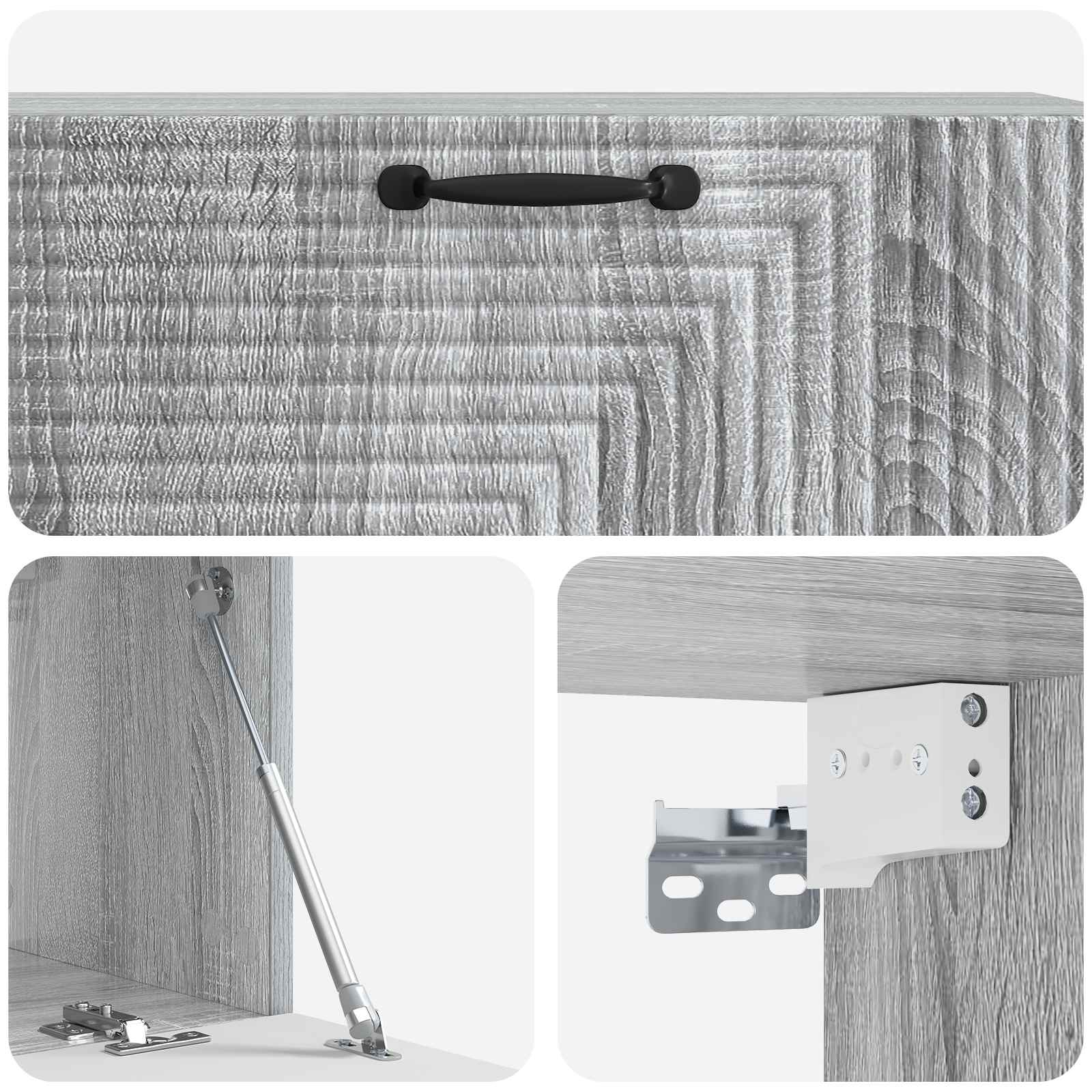 TV ormar za zid Siva sonoma 98 x 31 x 30 cm Konstruirano drvo