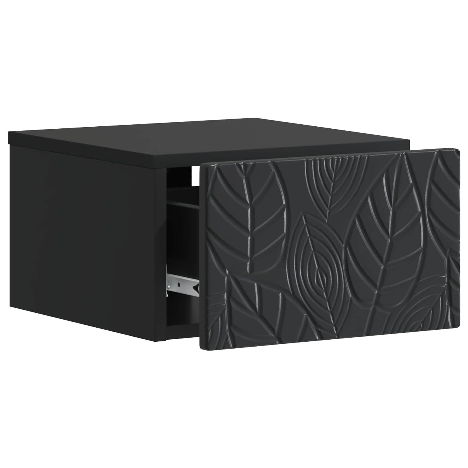 Stolna montirana na zid 2 pcs Crna 34,5 x 33 x 20 cm