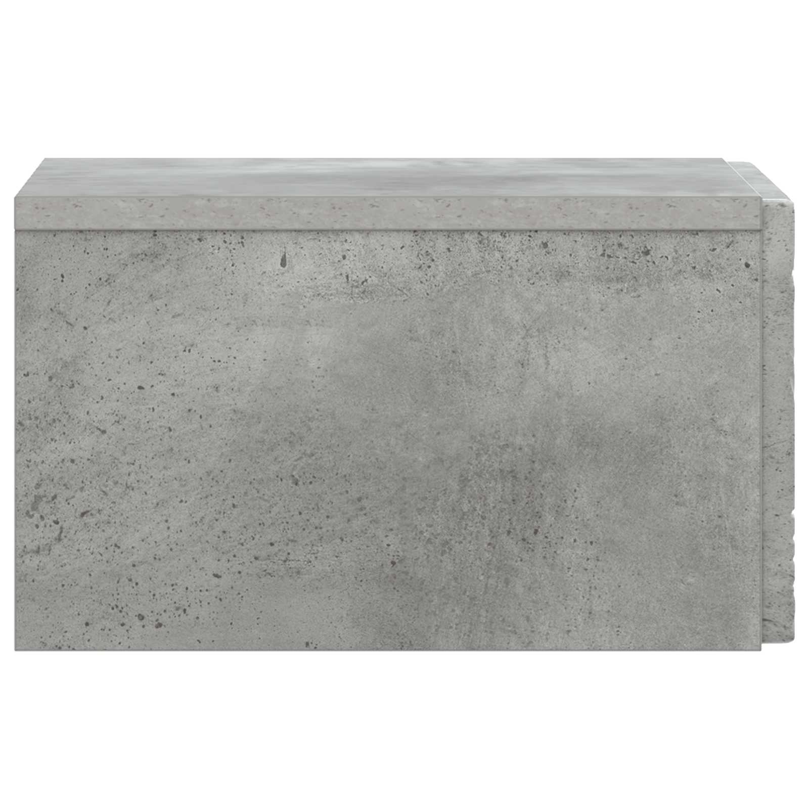 Noćni ormarić za montažu na zid Betonska siva 49 x 34,5 x 20 cm