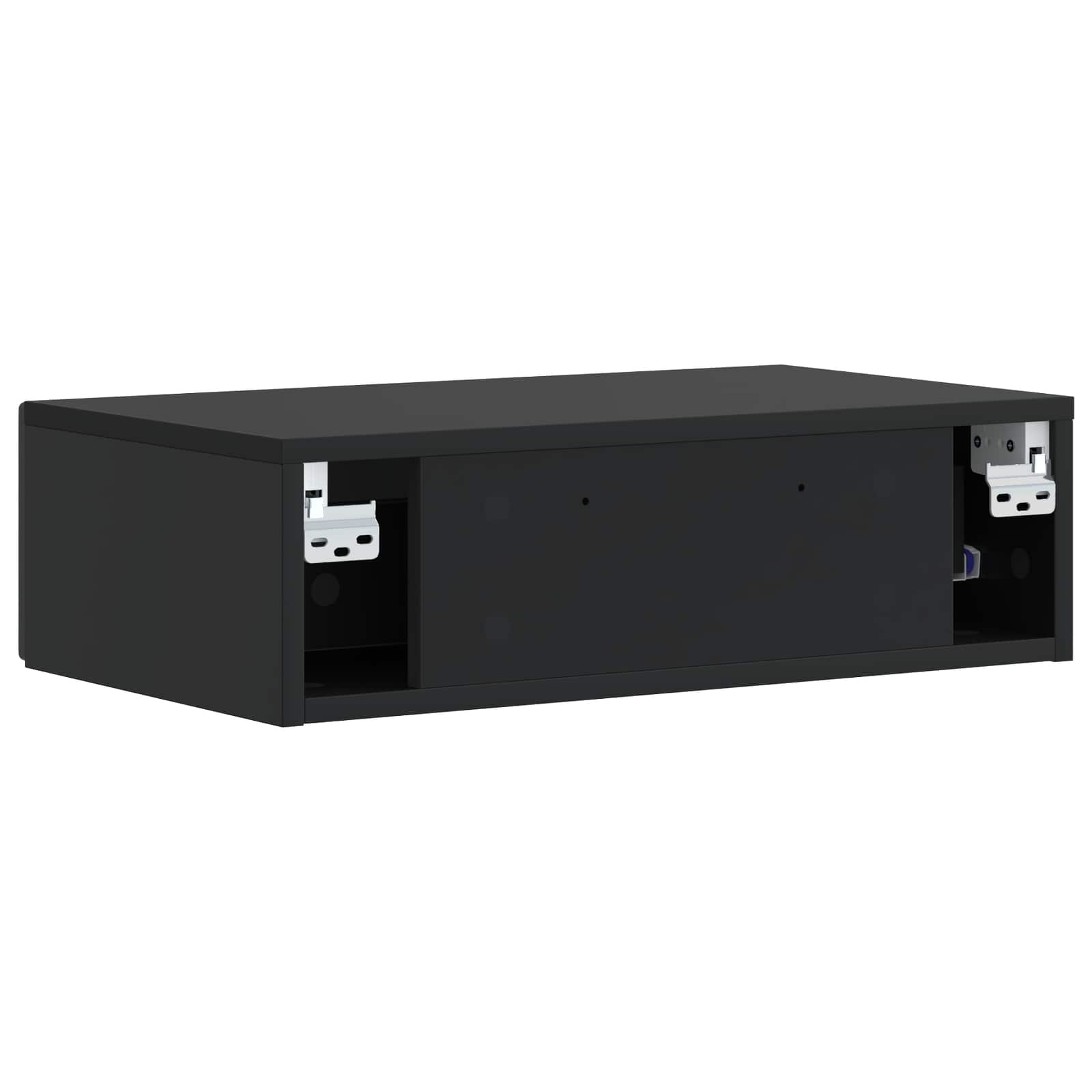 Stolna montirana na zid Crna 59 x 34,5 x 17 cm
