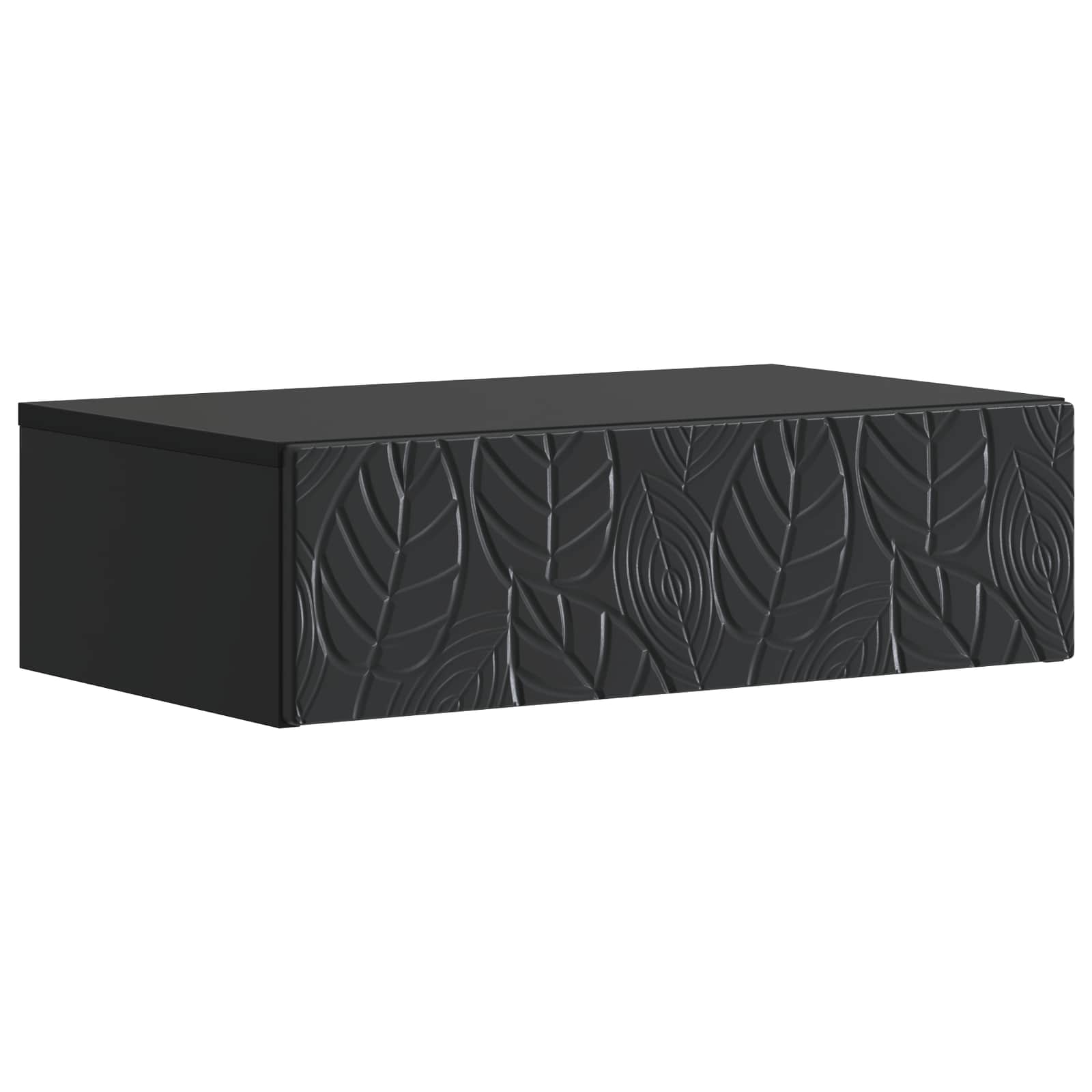 Stolna montirana na zid Crna 87,5 x 34,5 x 17 cm