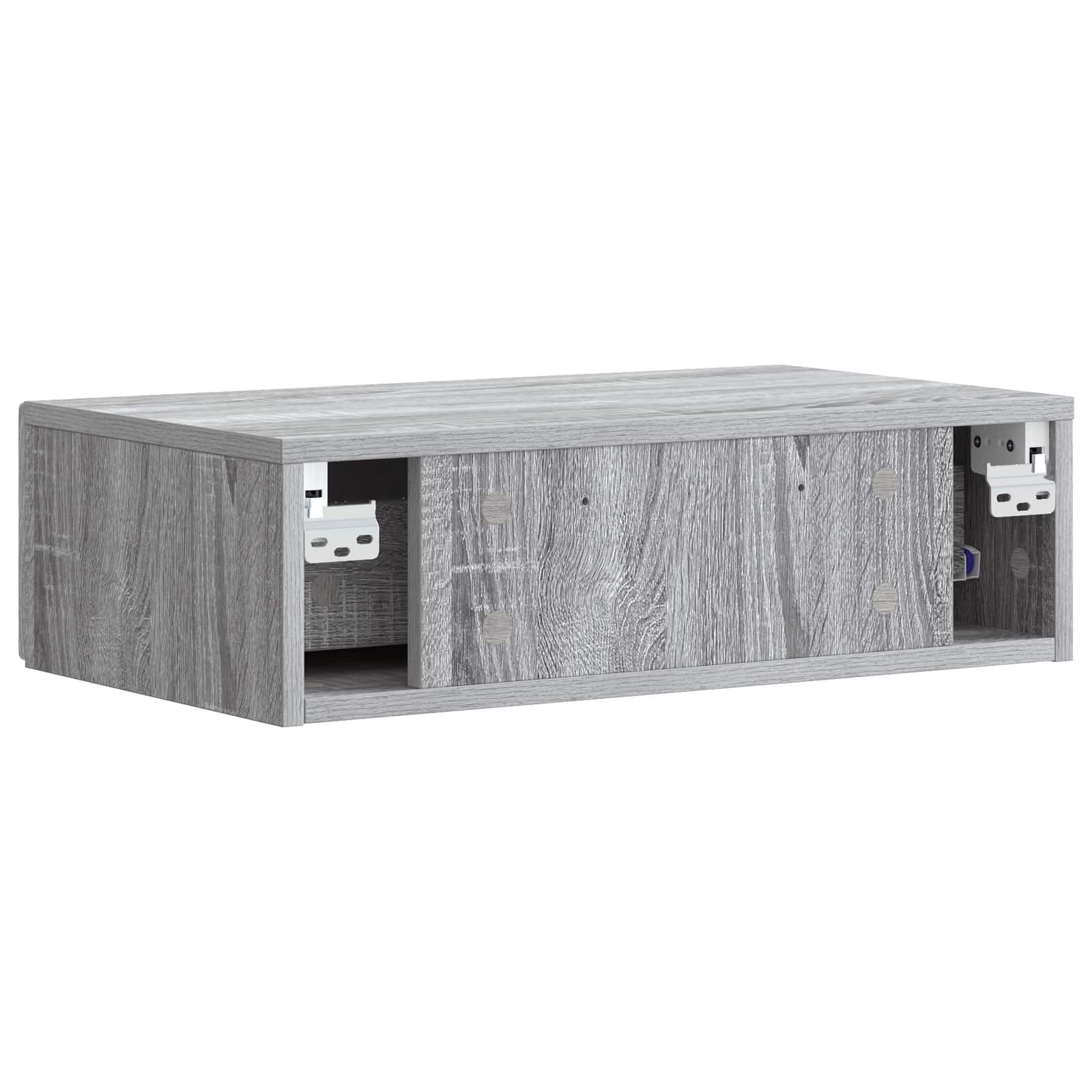 Stolna montirana na zid Siva Sonoma 87,5 x 34,5 x 17 cm