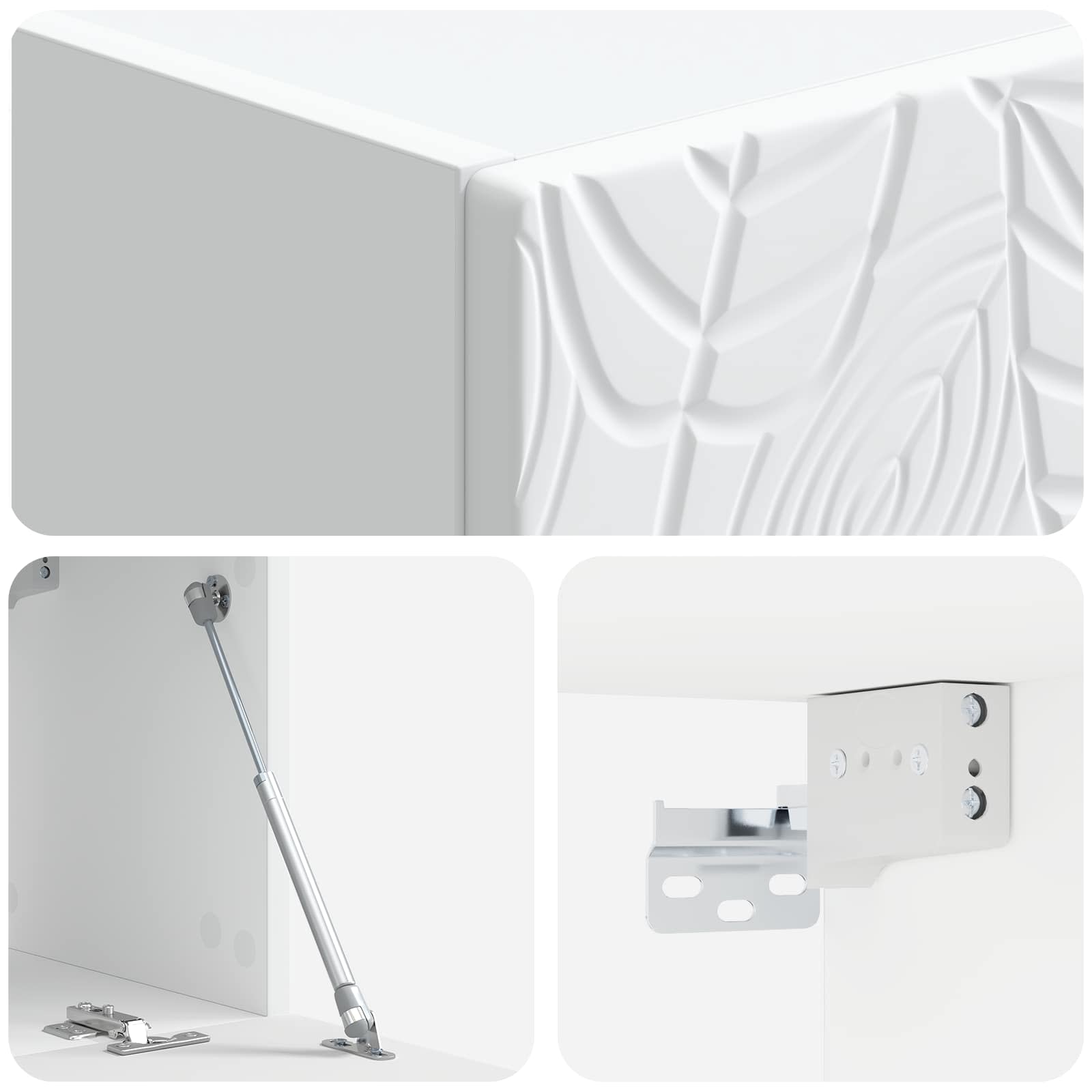 TV ormar za zid 59,5 x 41 x 30 cm Bijela Konstruirano drvo
