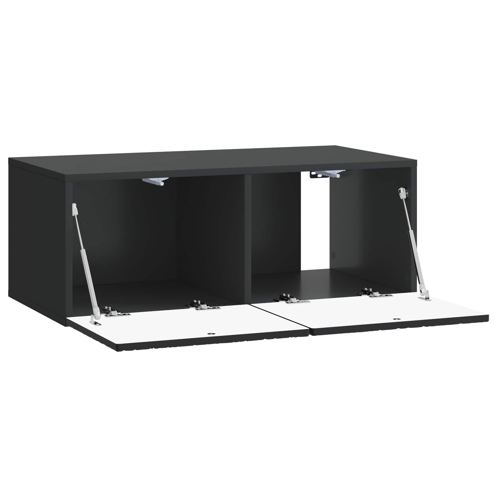 TV ormar za zid 59,5 x 41 x 30 cm Crna Konstruirano drvo Zidne