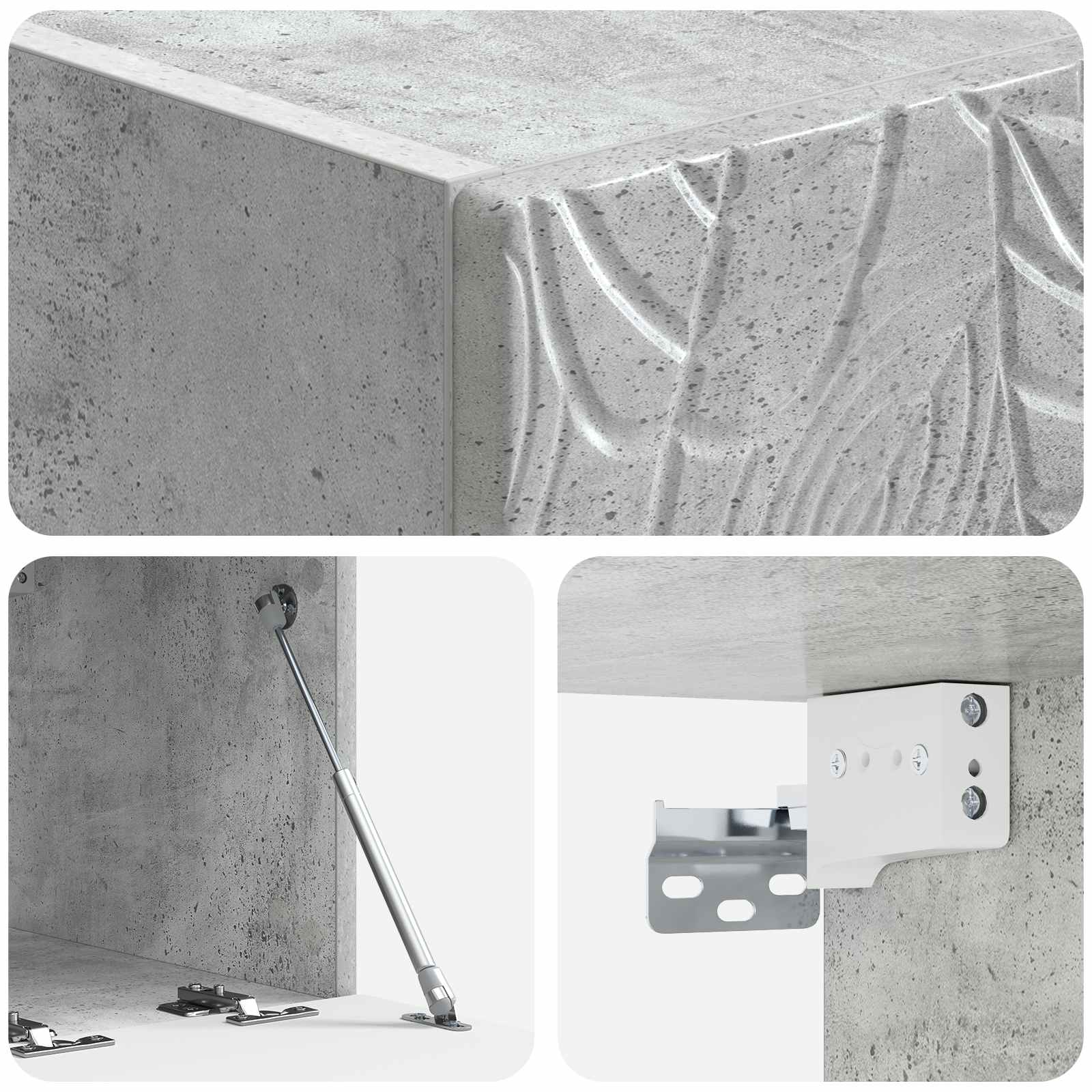 TV ormar za zid 59,5 x 41 x 30 cm Betonska siva