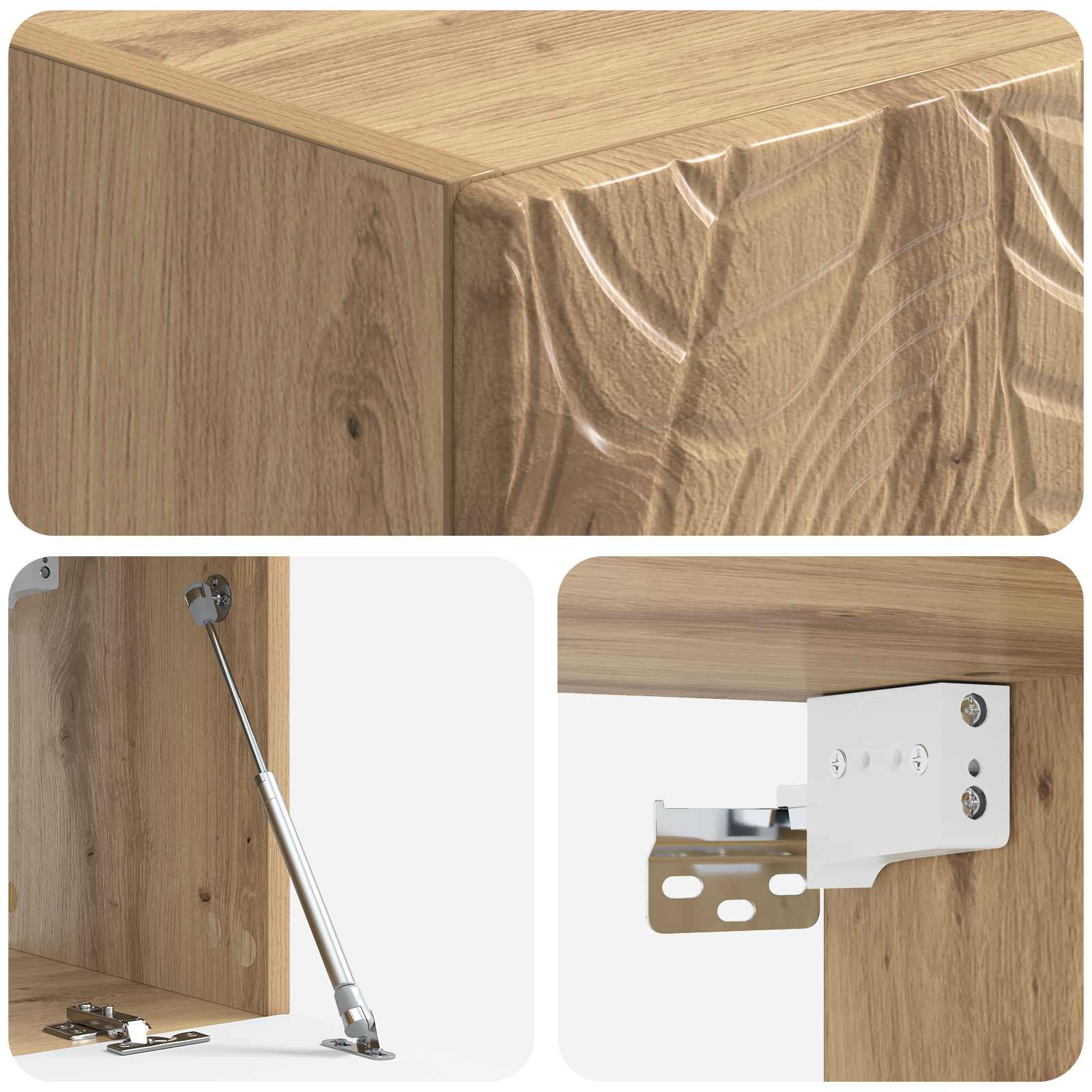 TV ormar za zid 59,5 x 41 x 30 cm Hrast artisan