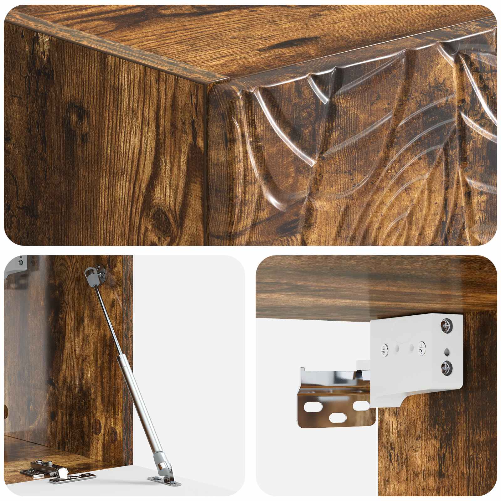 TV ormar za zid 78,5 x 41 x 30 cm Dimljeni hrast