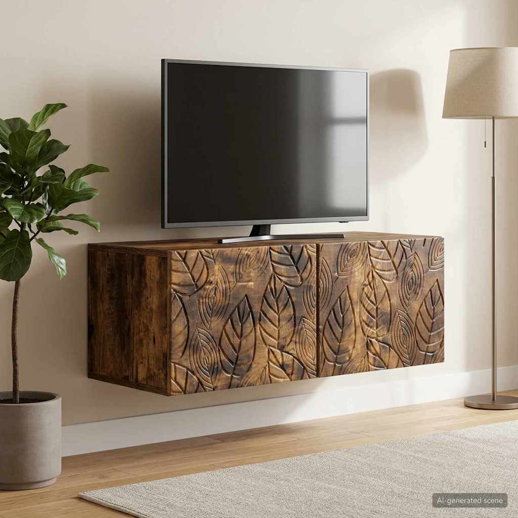 TV ormar za zid 78,5 x 41 x 30 cm Dimljeni hrast