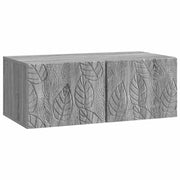 TV ormar za zid 98 x 41 x 30 cm Siva Sonoma Konstruirano drvo