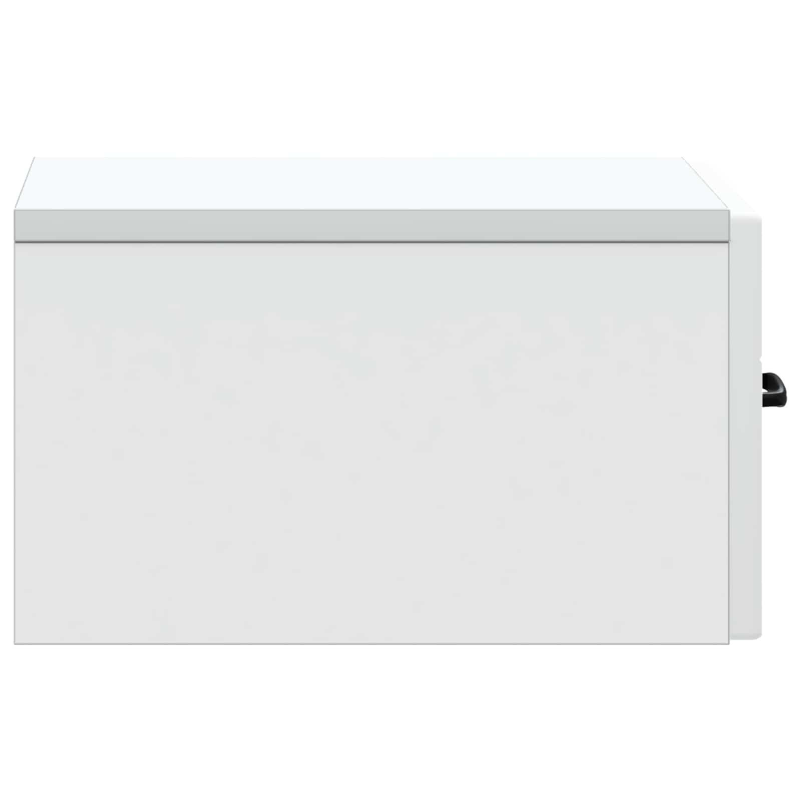 Noćni ormarić za montažu na zid 2 pcs Bijela 34,5 x 33 x 20 cm