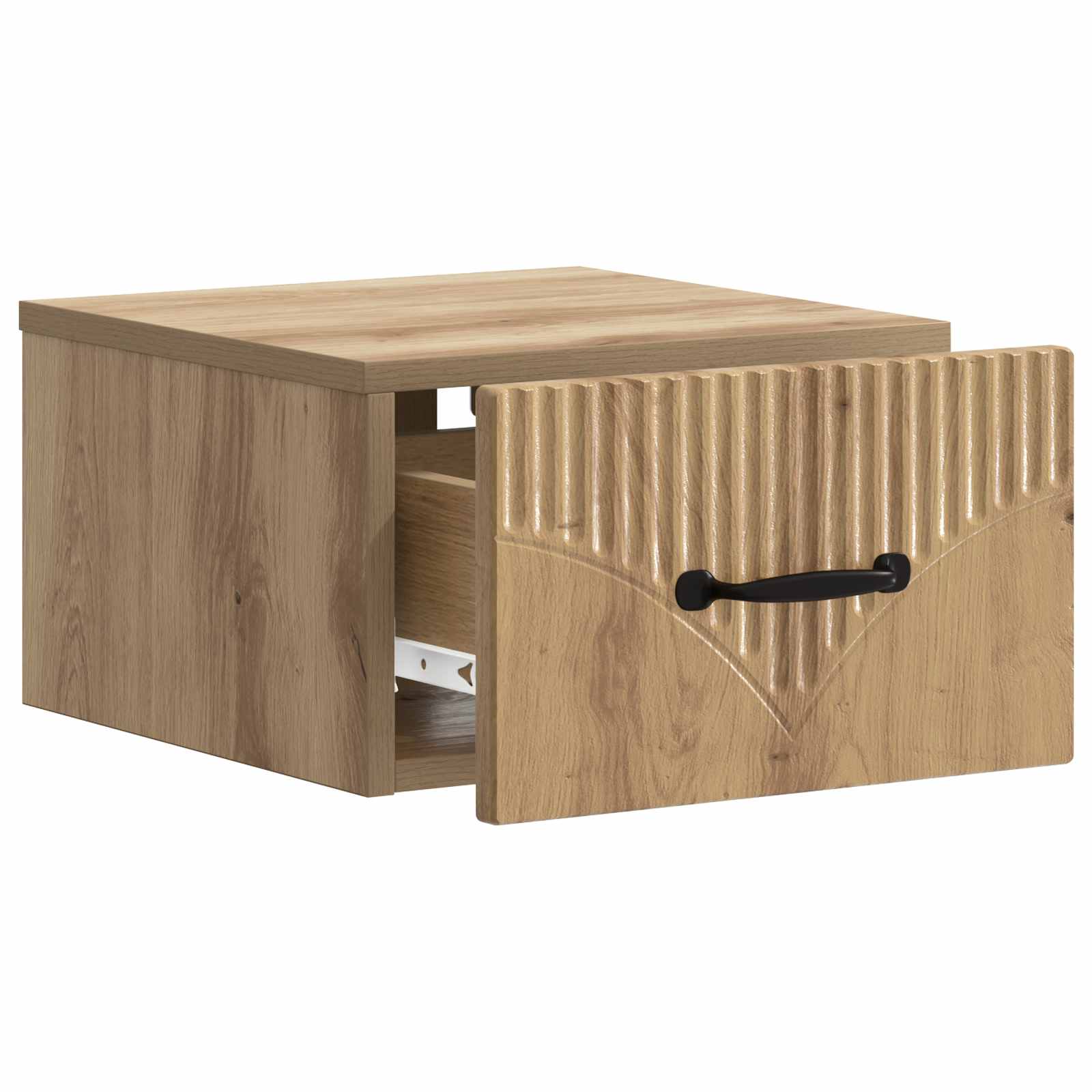 Noćni ormarić za montažu na zid s ladicama 2 pcs Hrast artisan