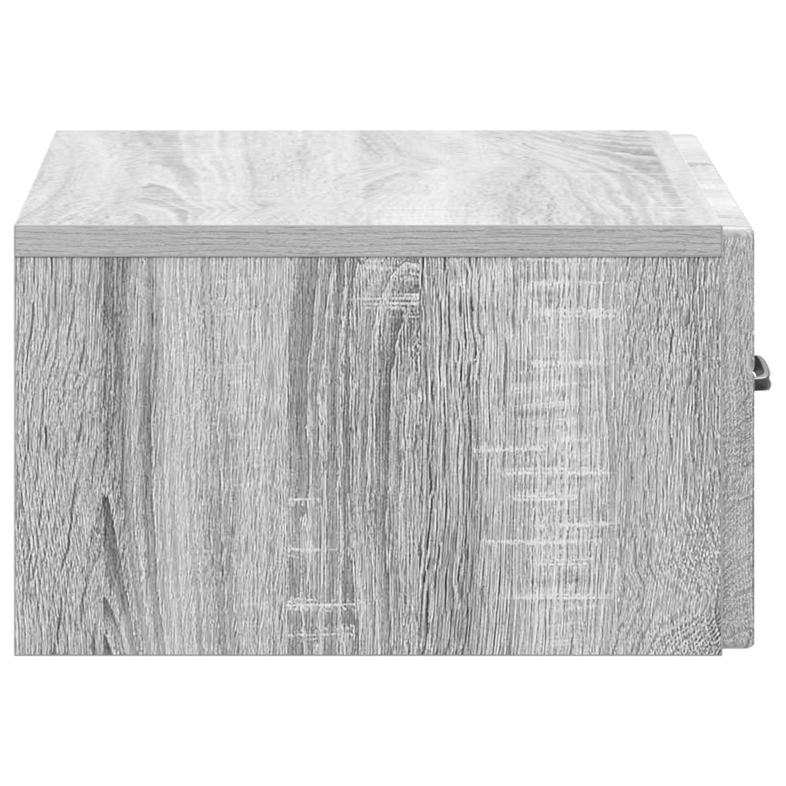 Noćni ormarić za montažu na zid Siva sonoma 49 x 34,5 x 20 cm