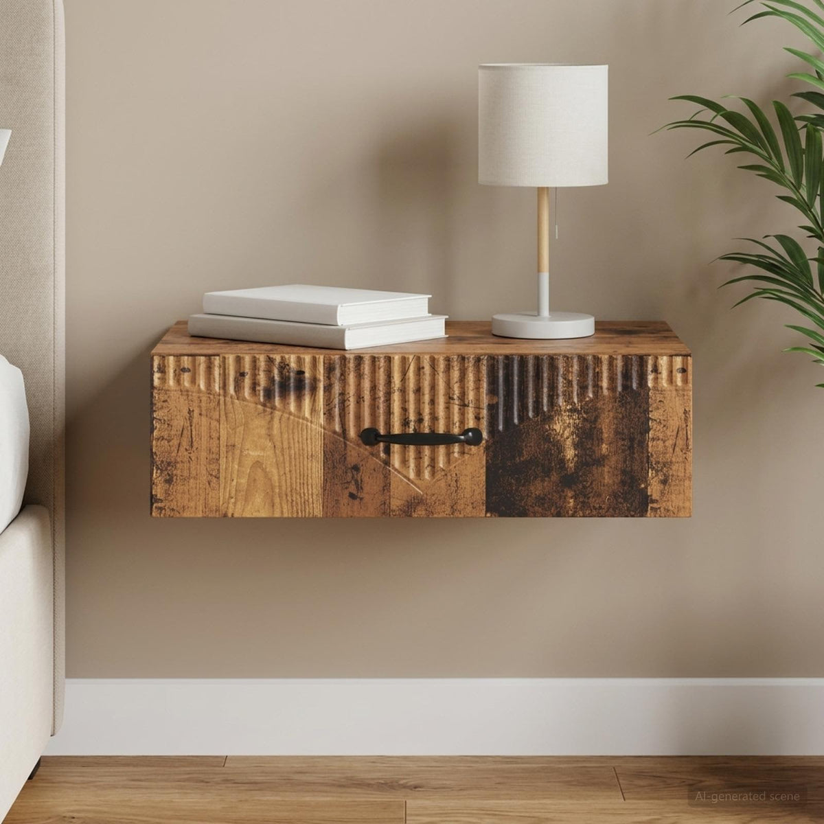 Stolna montirana na zid 59 x 34,5 x 17 cm Konstruirano drvo