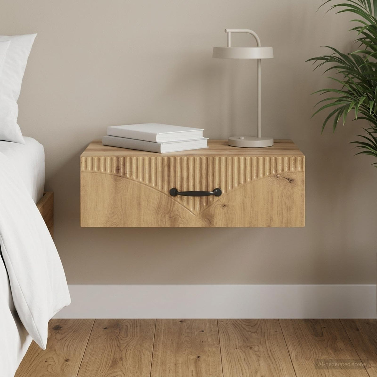 Stolna montirana na zid 59 x 34,5 x 17 cm Konstruirano drvo