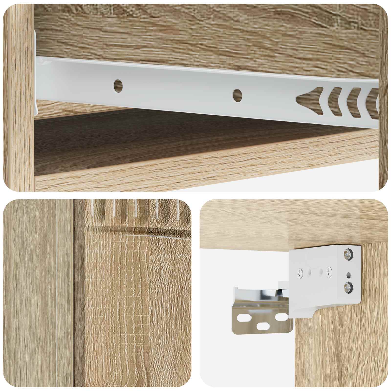 Stolna montirana na zid 87,5 x 34,5 x 17 cm Konstruirano drvo