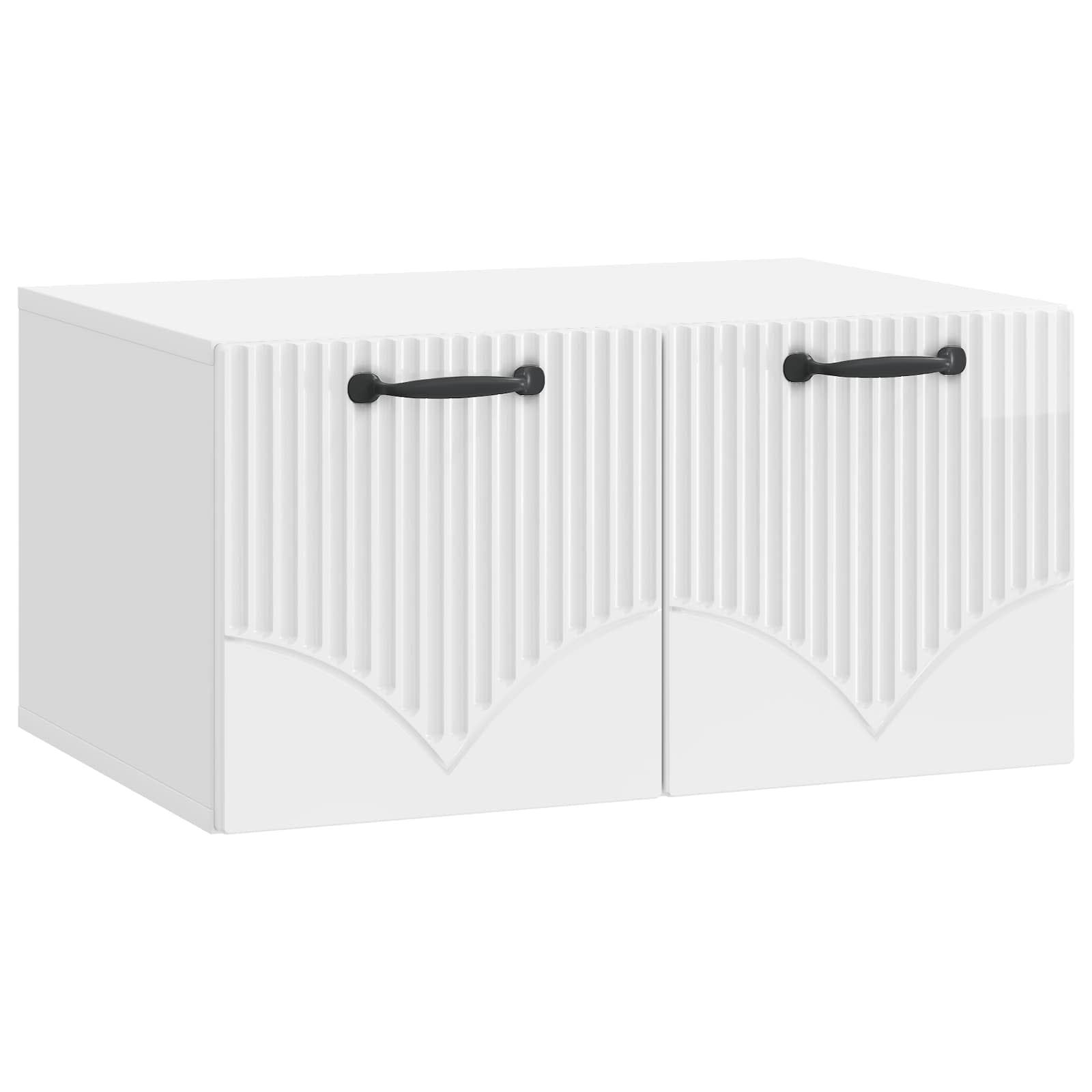 TV ormar za zid Zidne Bijela visokog sjaja 59,5 x 41 x 30 cm