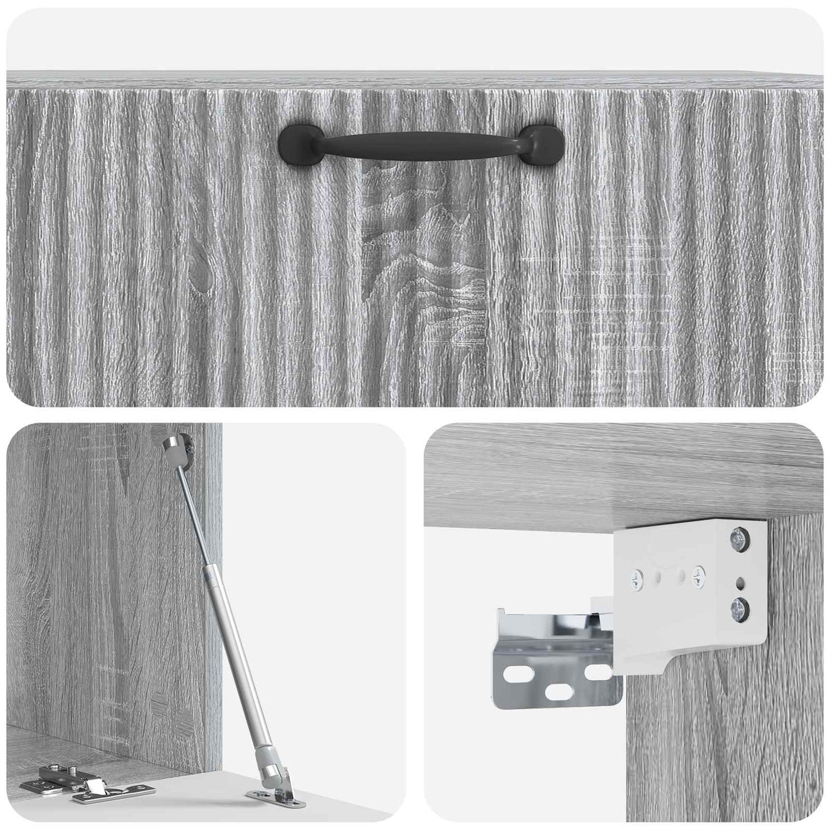 TV ormar za zid Siva sonoma 78,5 x 41 x 30 cm Konstruirano drvo