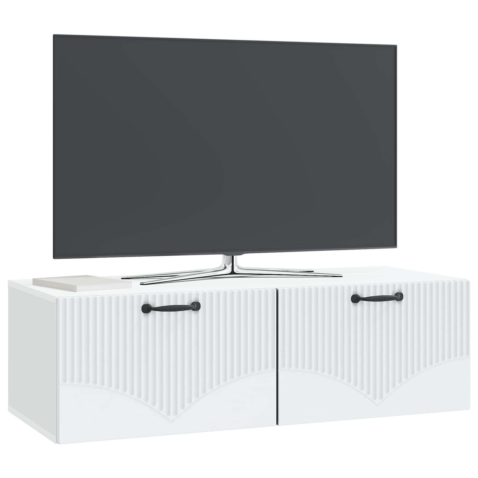 TV ormar za zid Zidne Bijela 98 x 41 x 30 cm Konstruirano drvo