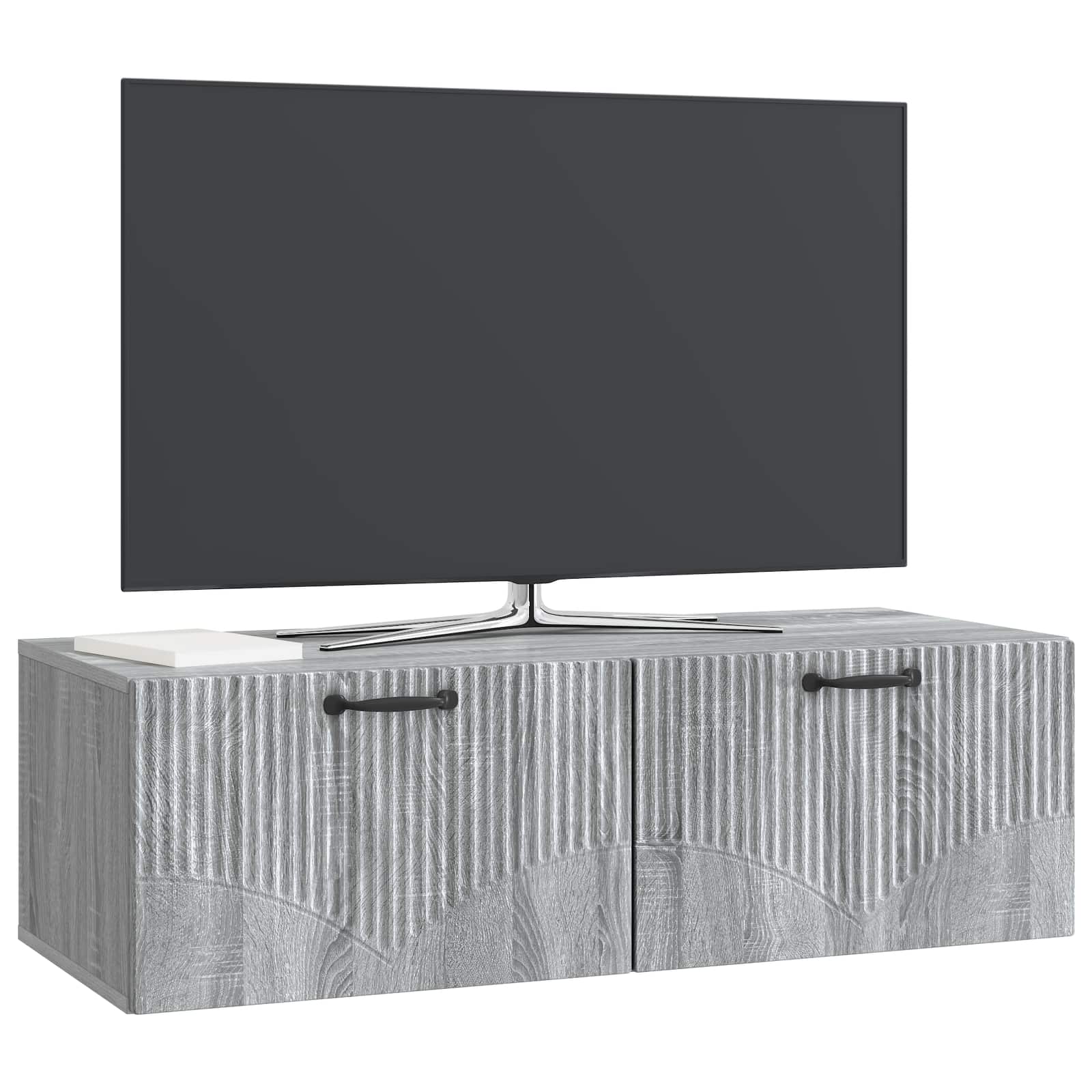 TV ormar za zid Siva sonoma 98 x 41 x 30 cm Konstruirano drvo