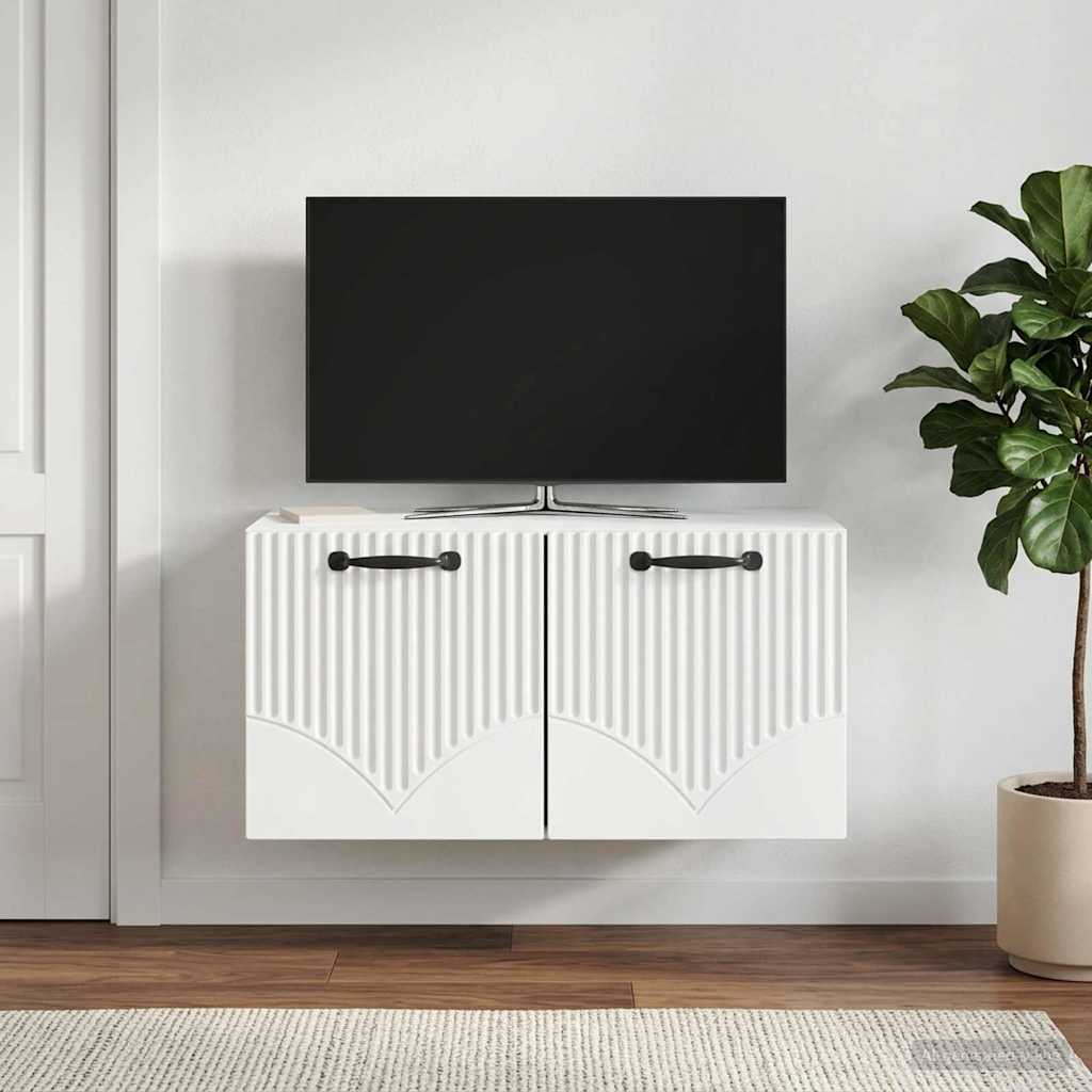 TV ormar za zid Bijela 59,5 x 31 x 30 cm Konstruirano drvo