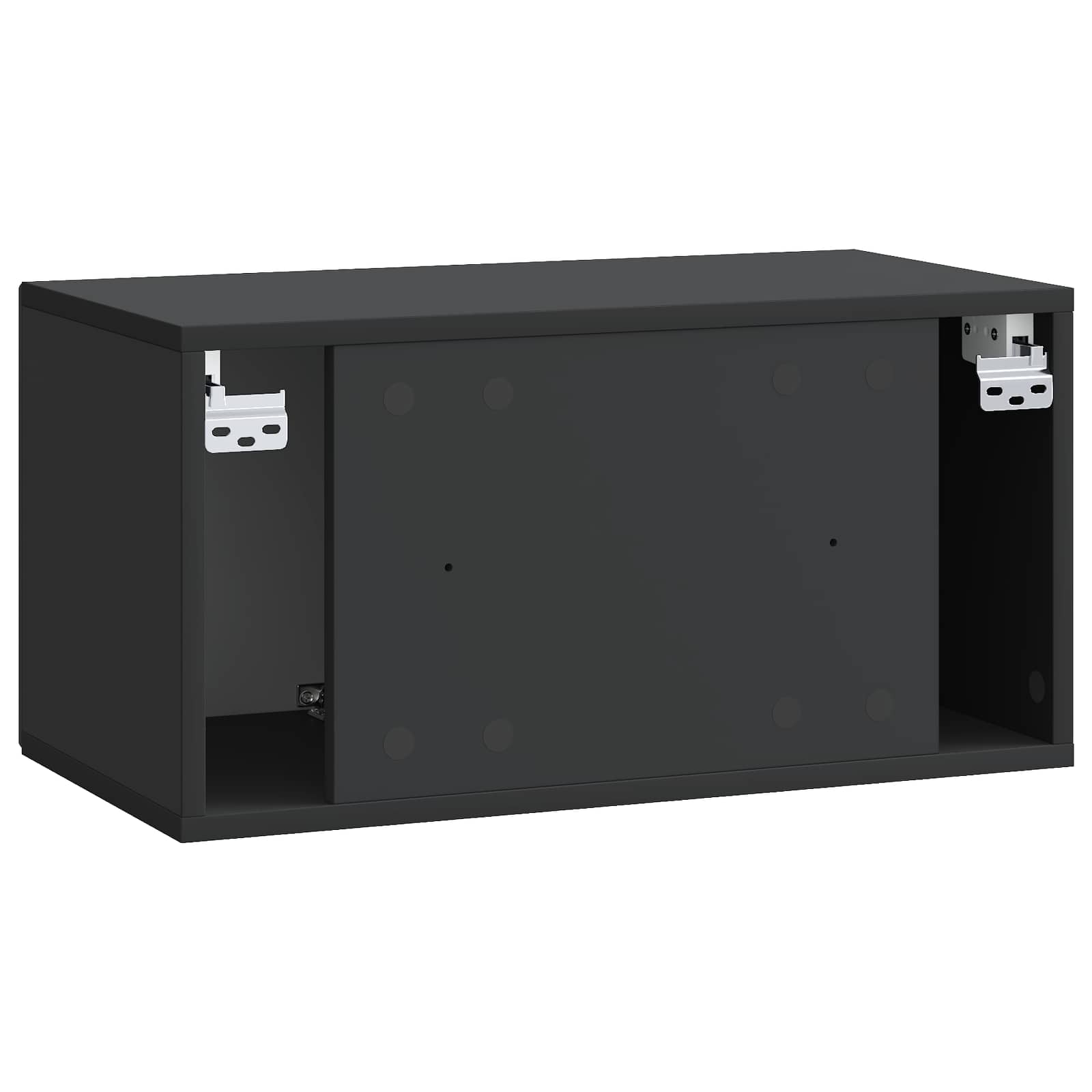 TV ormar za zid Zidne Crna 59,5 x 31 x 30 cm Konstruirano drvo