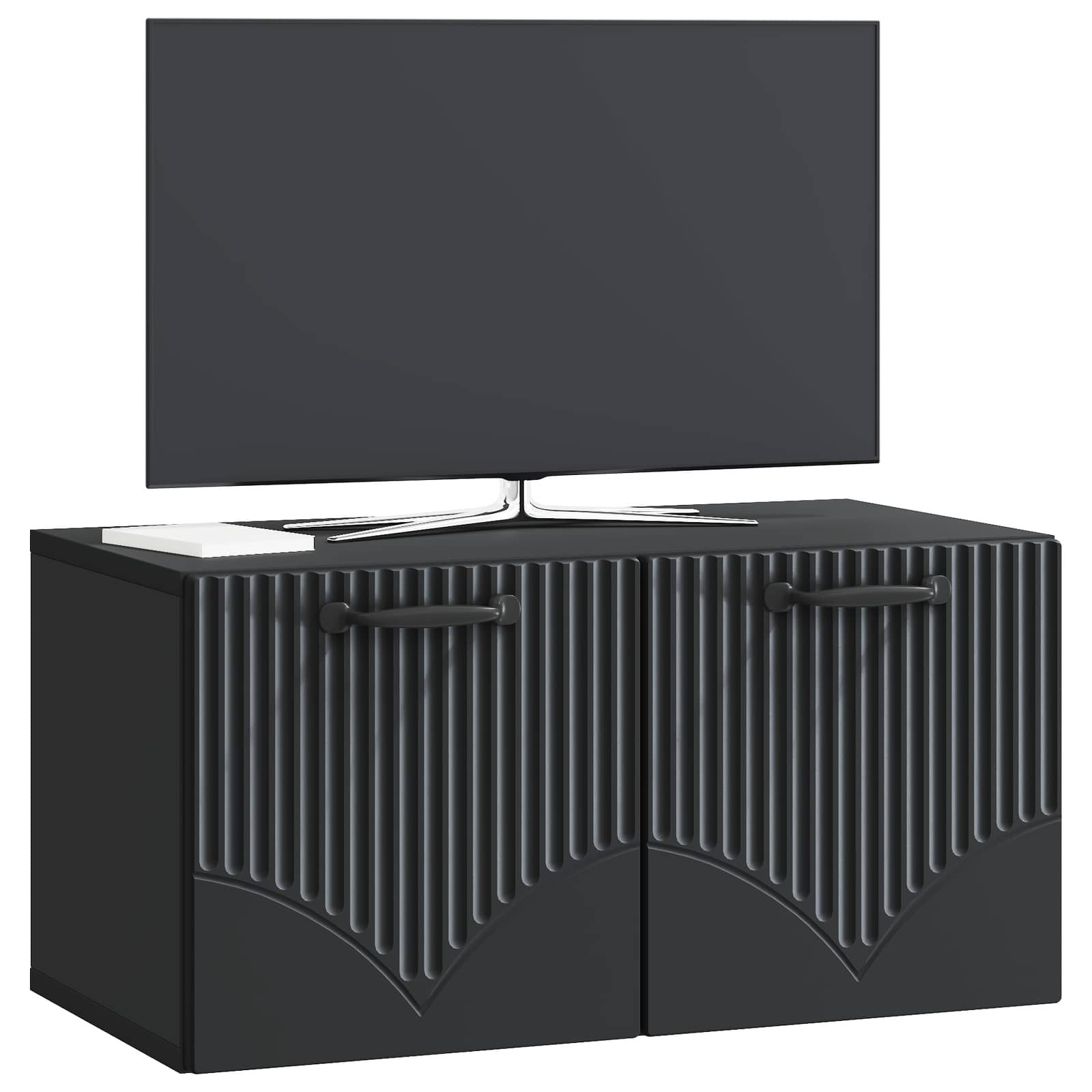 TV ormar za zid Zidne Crna 59,5 x 31 x 30 cm Konstruirano drvo